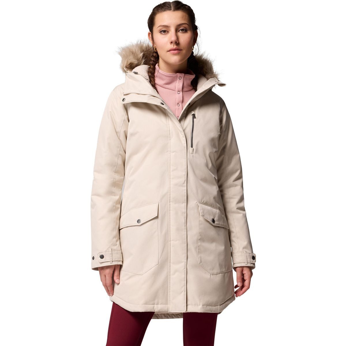Columbia Outdoorjacke Women's Suttle Mountain Long Insulated Jacket Vielseitige, isolierte Jacke mit wasserabweisendem Material und
