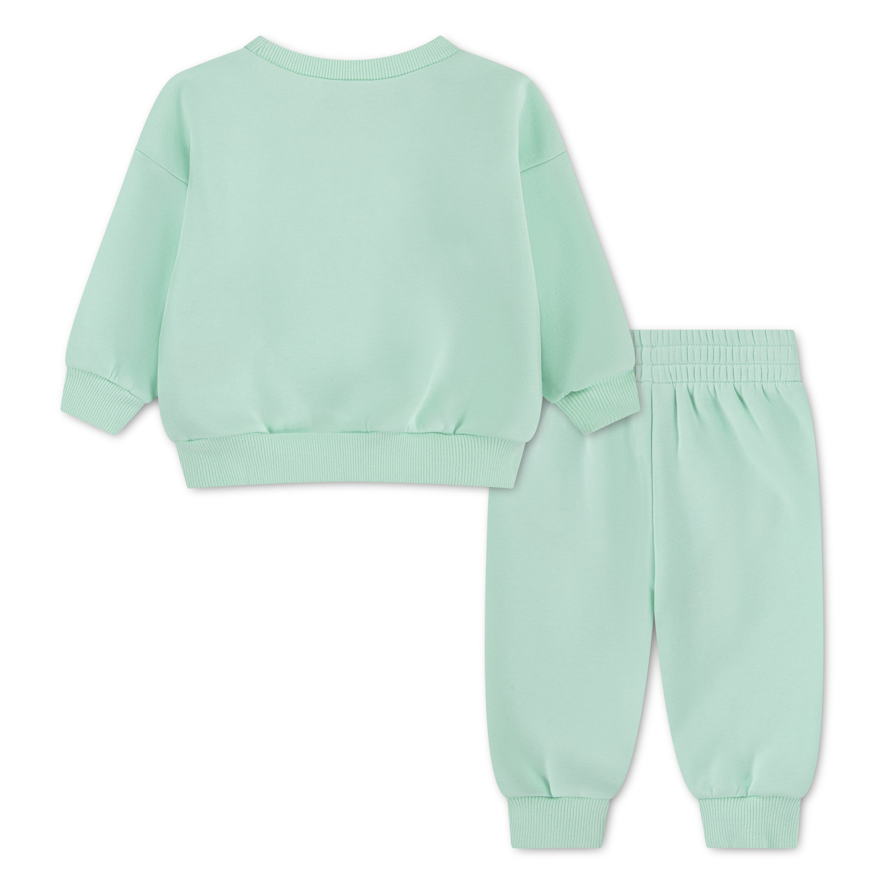 Nike Sportswear Jogginganzug ESSENTIAL FLEECE CREW SET (Set, 2-tlg), für Babys und Kleinkinder, mit elastischem Bund, lockerer Schnitt
