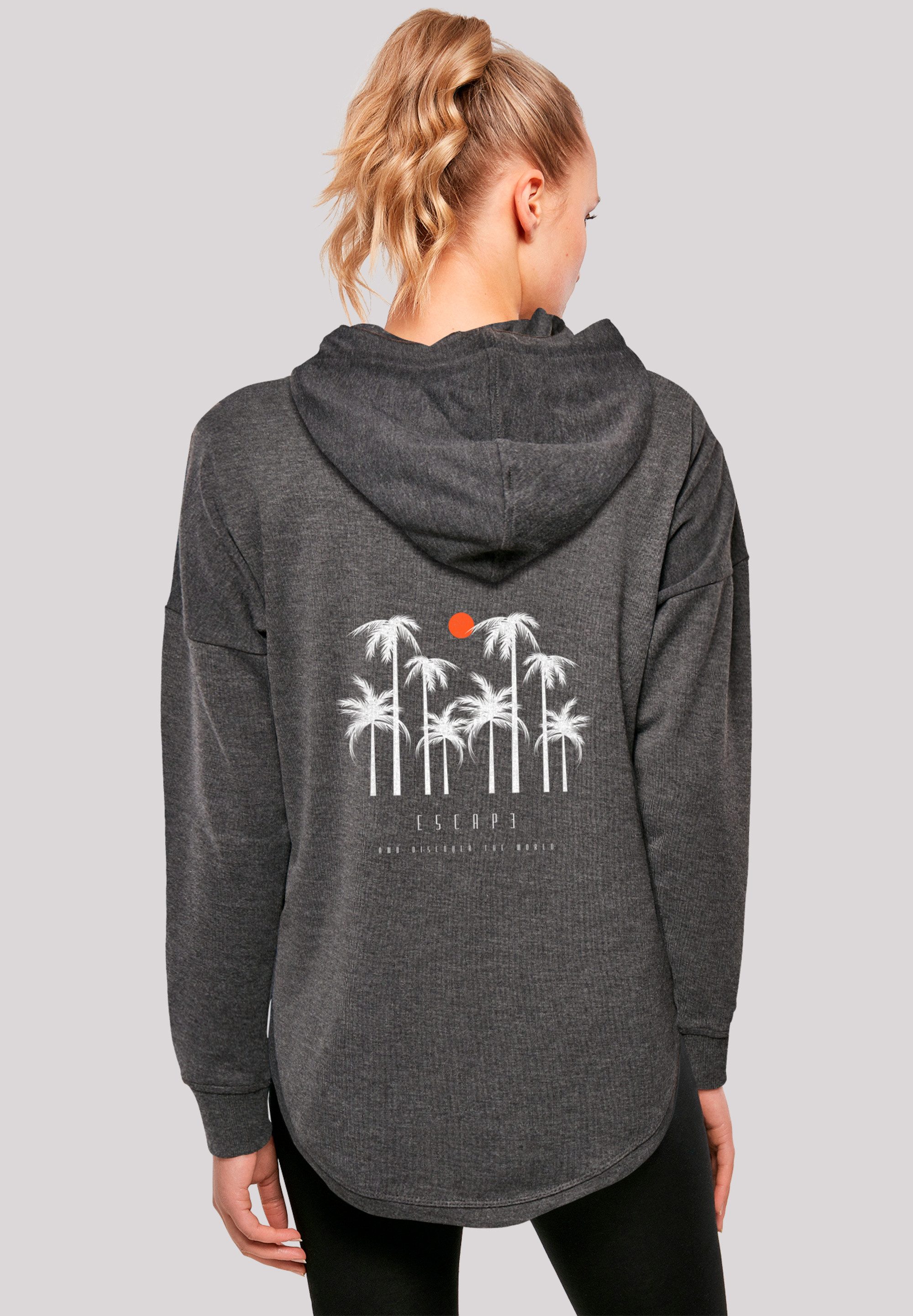 F4NT4STIC Kapuzenpullover Oversize Escape Discover the World Palm Trees Discover the World
