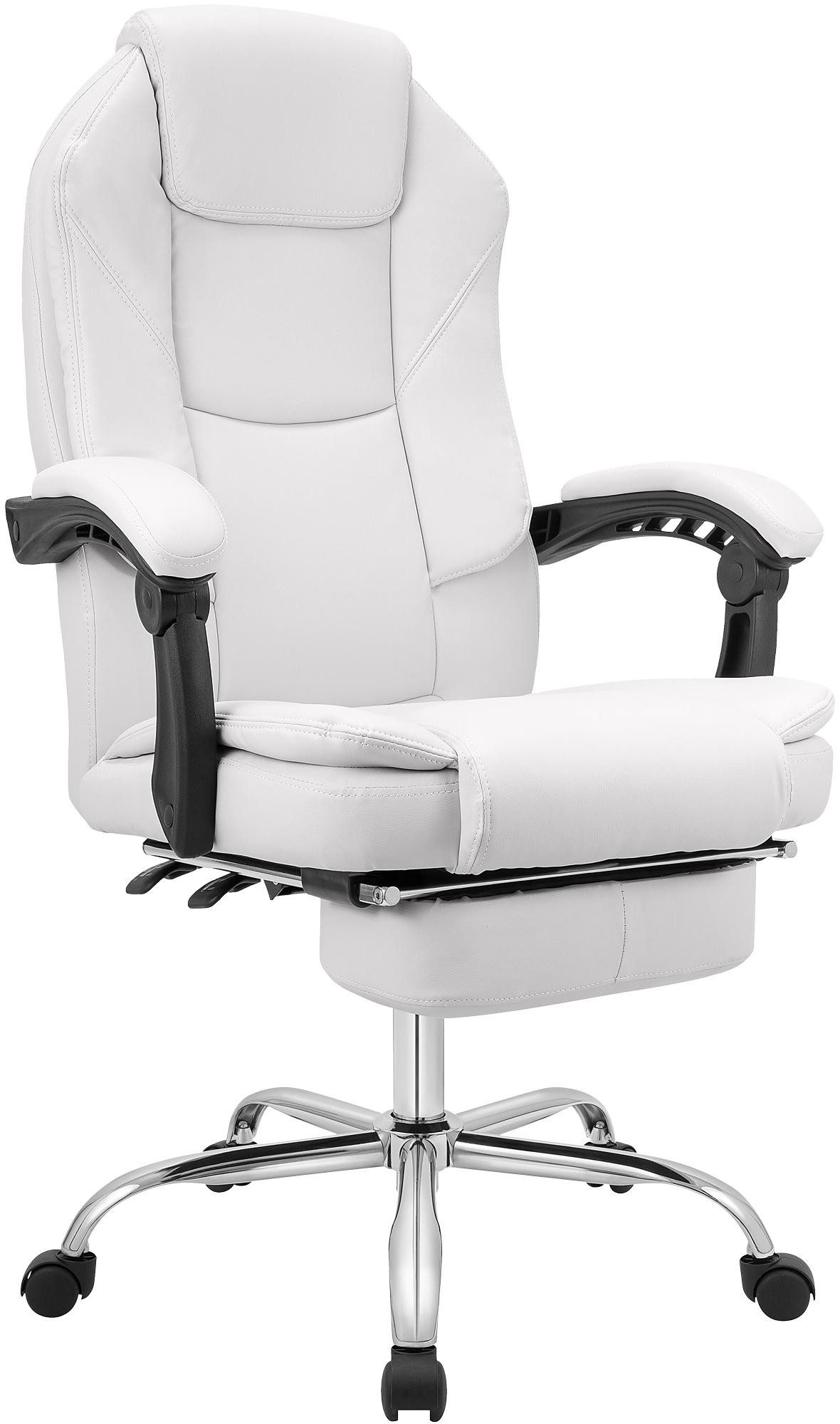 CLP Schreibtischstuhl Castle Kunstleder (1er, 1 St), Kunstlederbezug, Fußablage, höhenverstellbar