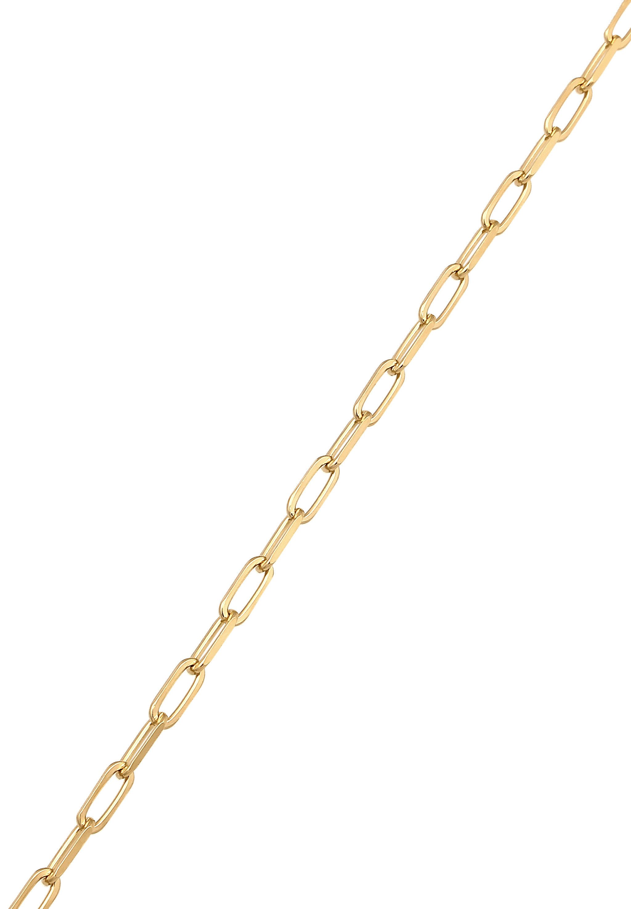Nenalina Kette ohne Anhänger Gliederkette 925 Sterling Silber vergoldet