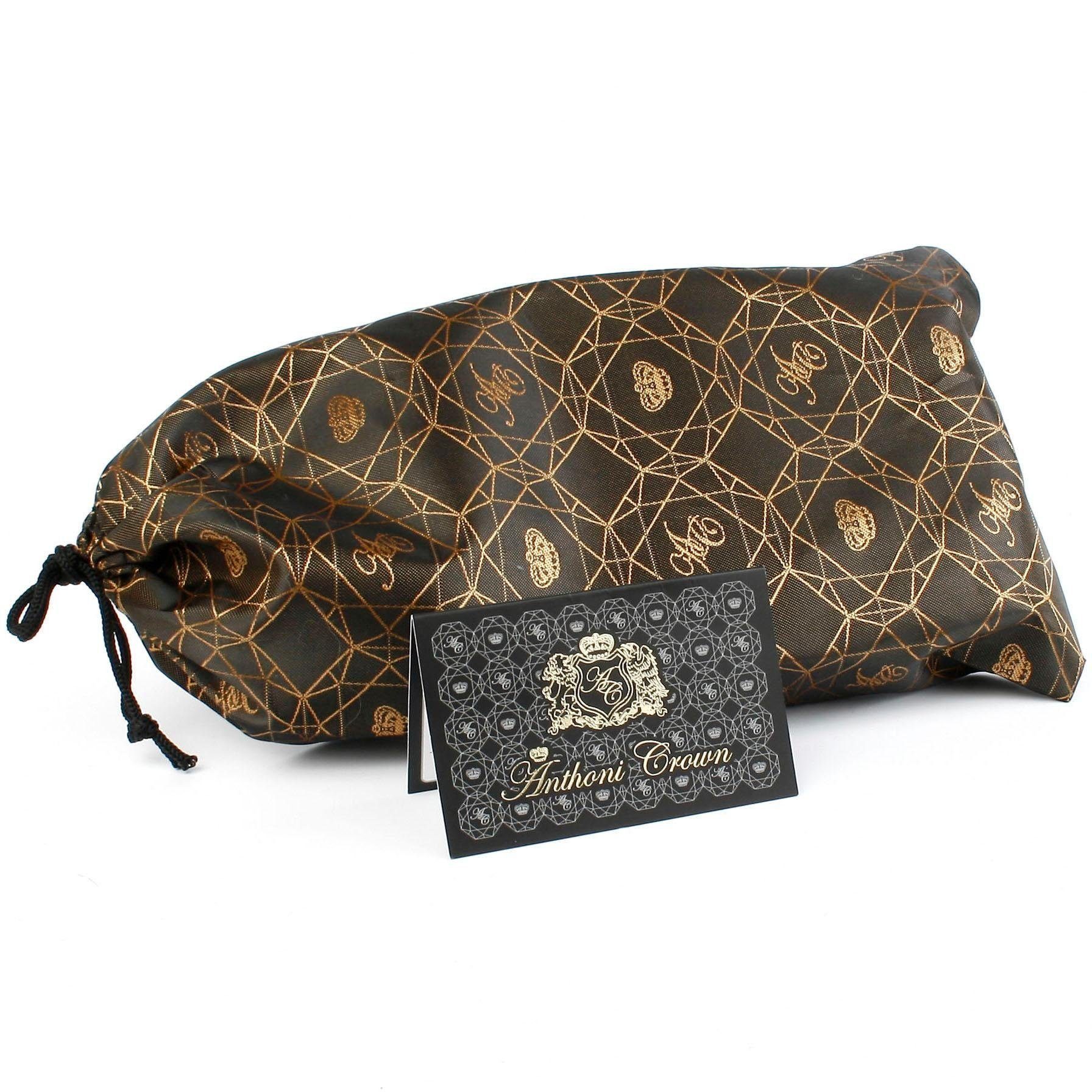 Anthoni Crown Ledergürtel mit Anthoni Crown Wappen, zeitloses Design