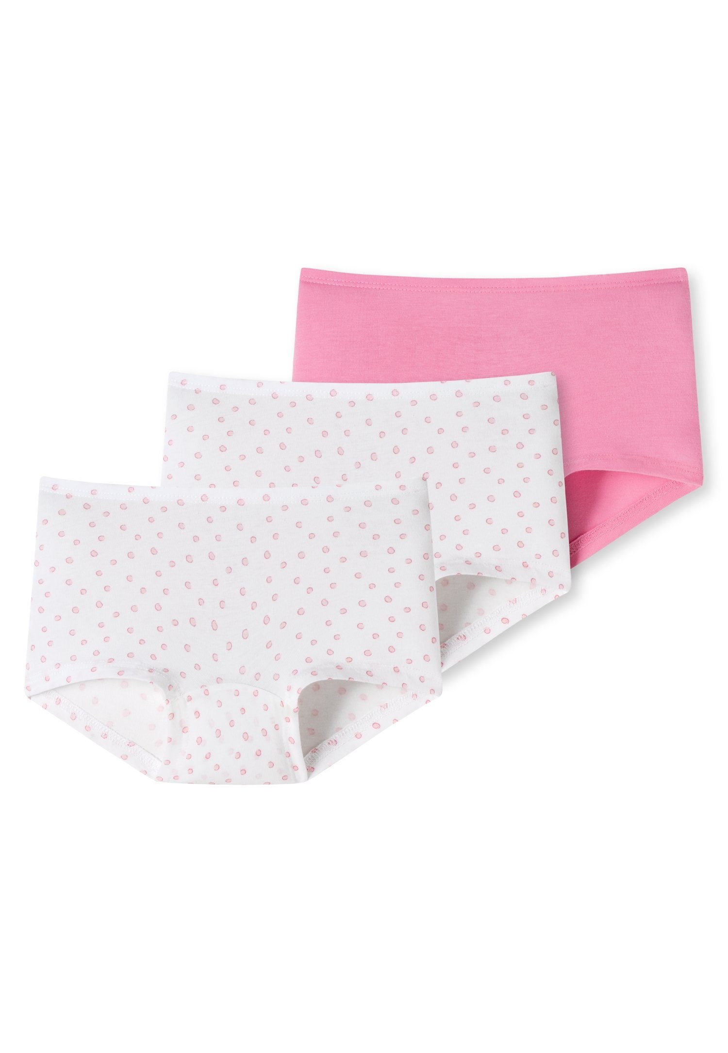 Schiesser Panty mit Weiß/Rosa-922 (3er-Pack) Bund softem