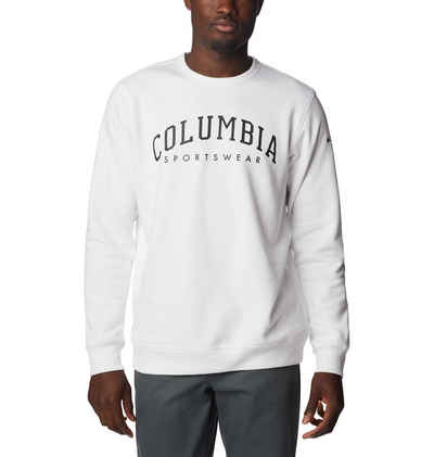 Columbia Sweatshirt M Columbia Logo Fleece Crew Fawn