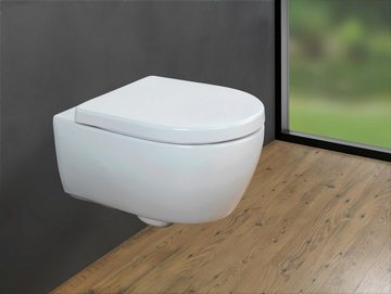 WENKO WC-Sitz Exclusive Nr. 9 (1-St), aus Duroplast, mit Absenkautomatik