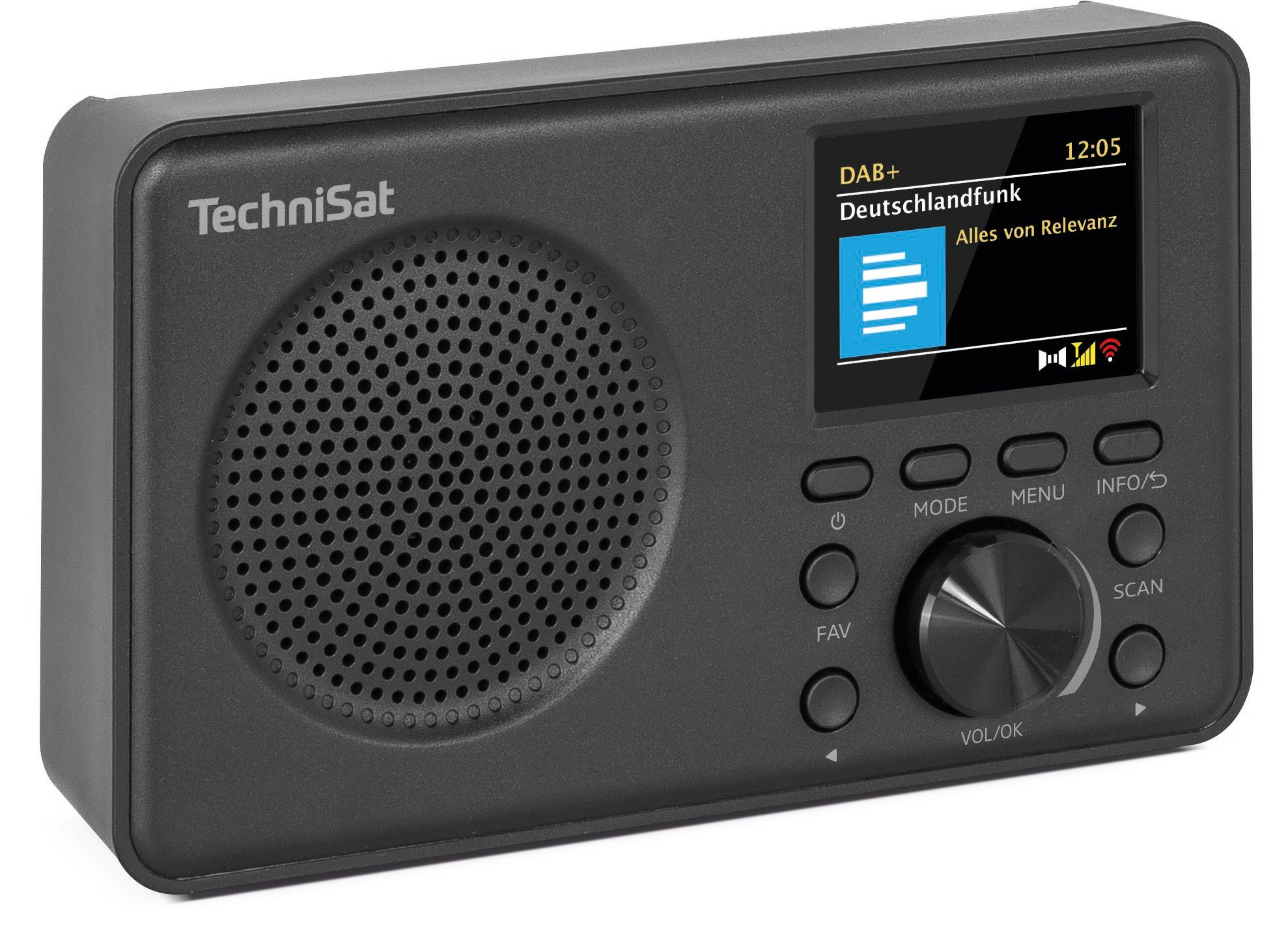 TechniSat VIOLA 2 C BT Digitalradio (DAB) (Digitalradio (DAB), FM-Tuner mit RDS, 2 W, Bluetooth, Kopfhöreranschluss, Wecker, Sleeptimer, Favoritenspeicher)