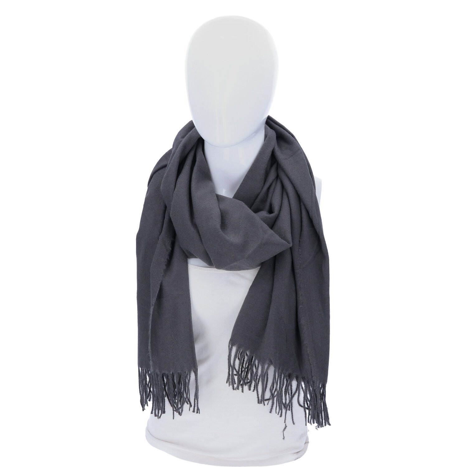 Antonio Strickschal Antonio Damen Winterschal Soft Cashmera grau günstig online kaufen