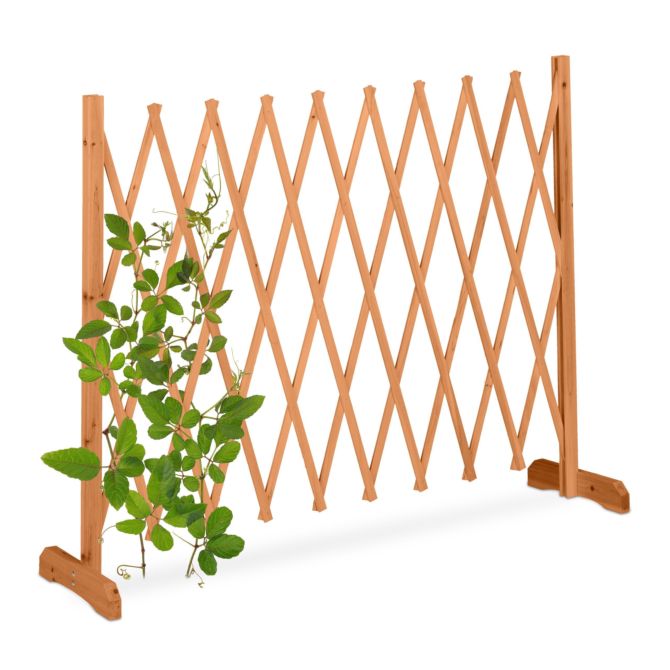 relaxdays Rankgitter Ausziehbares Rankgitter aus Holz günstig online kaufen