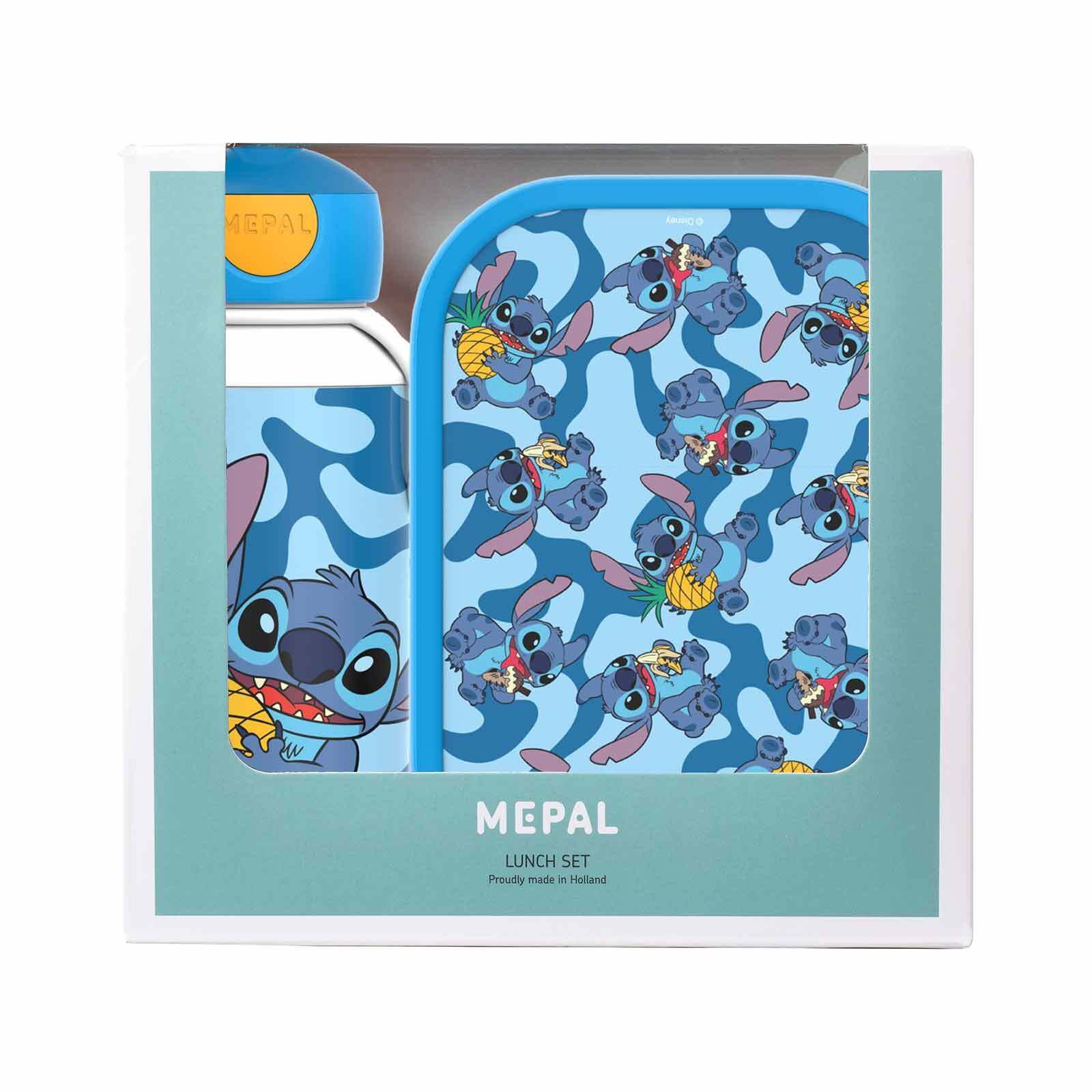 Mepal Lunchbox Campus Lunchset Stitch 2er Set, Acrylnitril-Butadien-Styrol (ABS), (2-tlg)