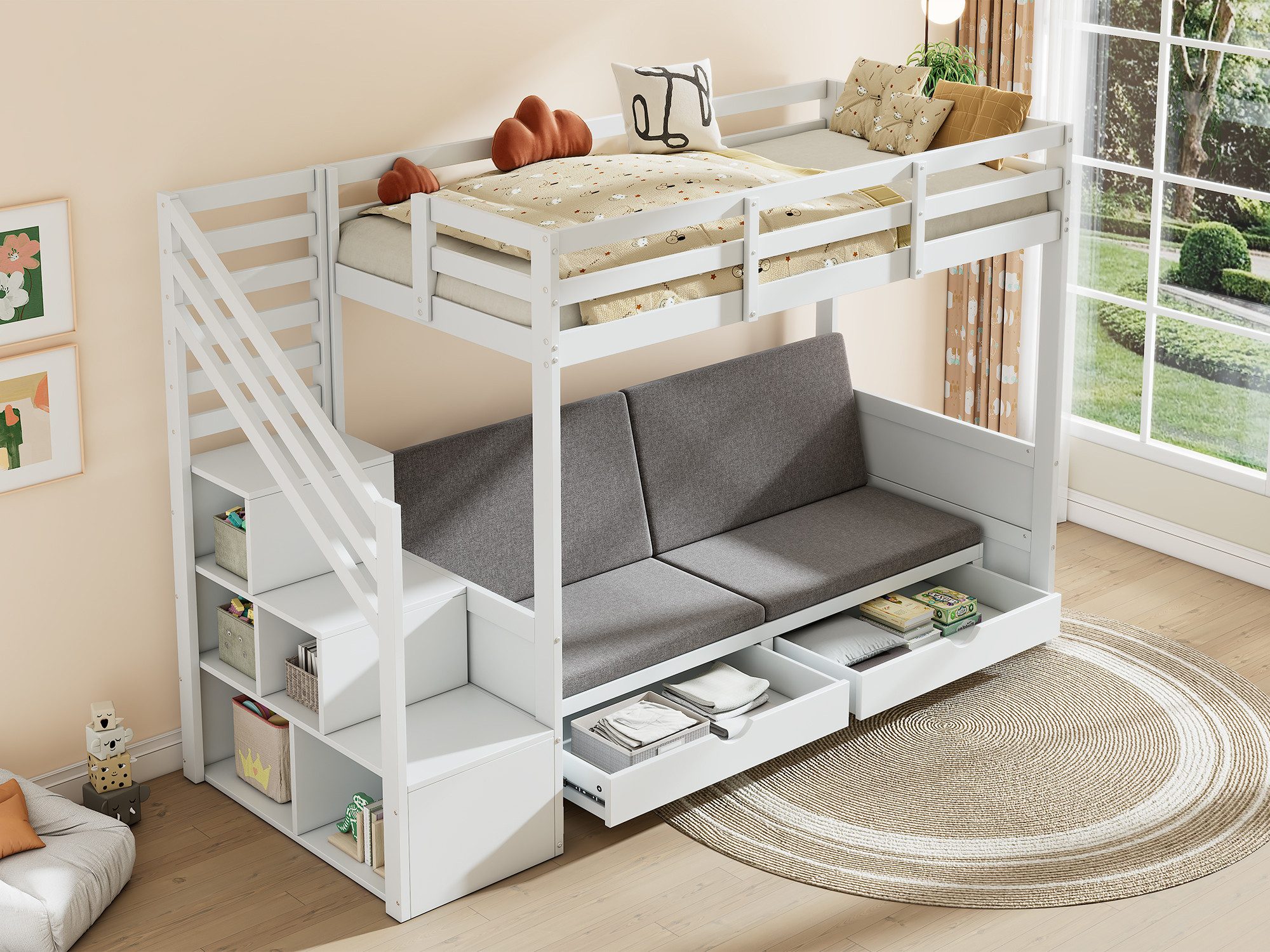 i@home Etagenbett Kinder-Etagenbett 90x200 cm mit günstig online kaufen