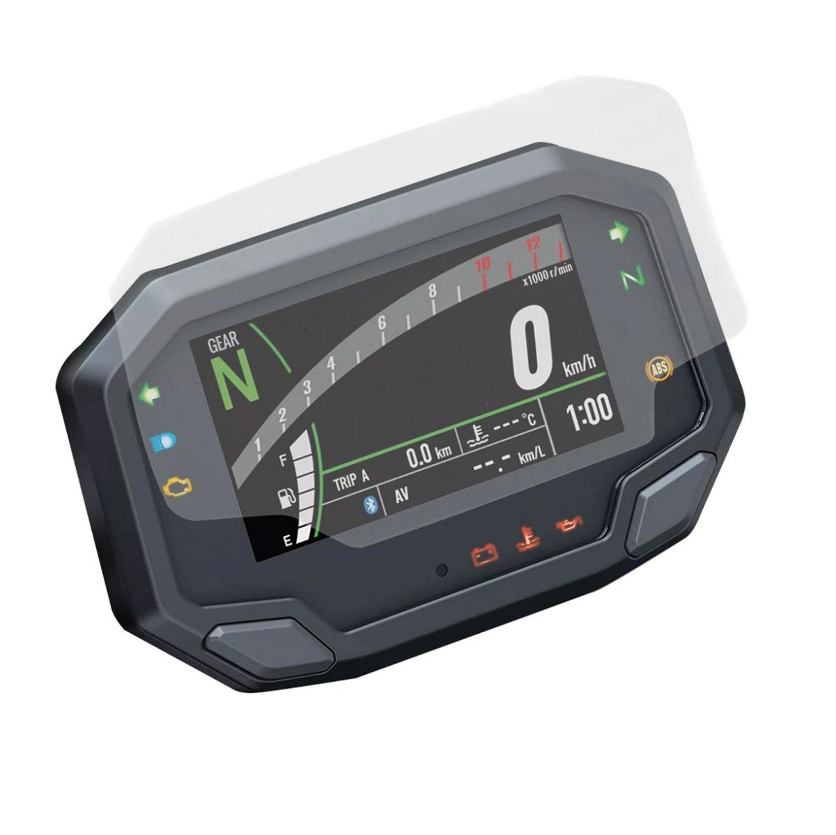 Lumitecs Displayschutzglas Tacho Display Schutz Folie für Kawasaki Z 900 20-26 Schutzfolie Glasfo