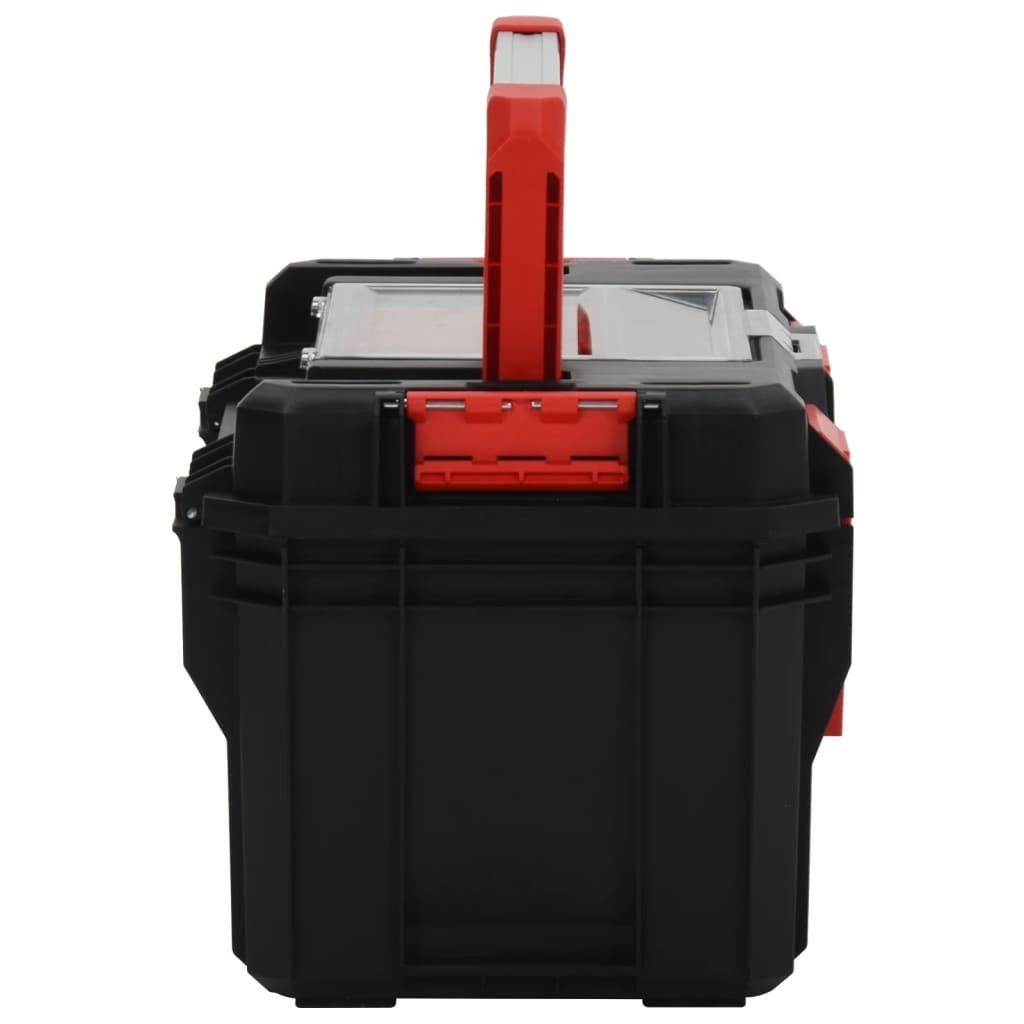 Werkzeugkoffer 45x28x26,5 (1 Werkzeugbox Rot Schwarz vidaXL und St) cm