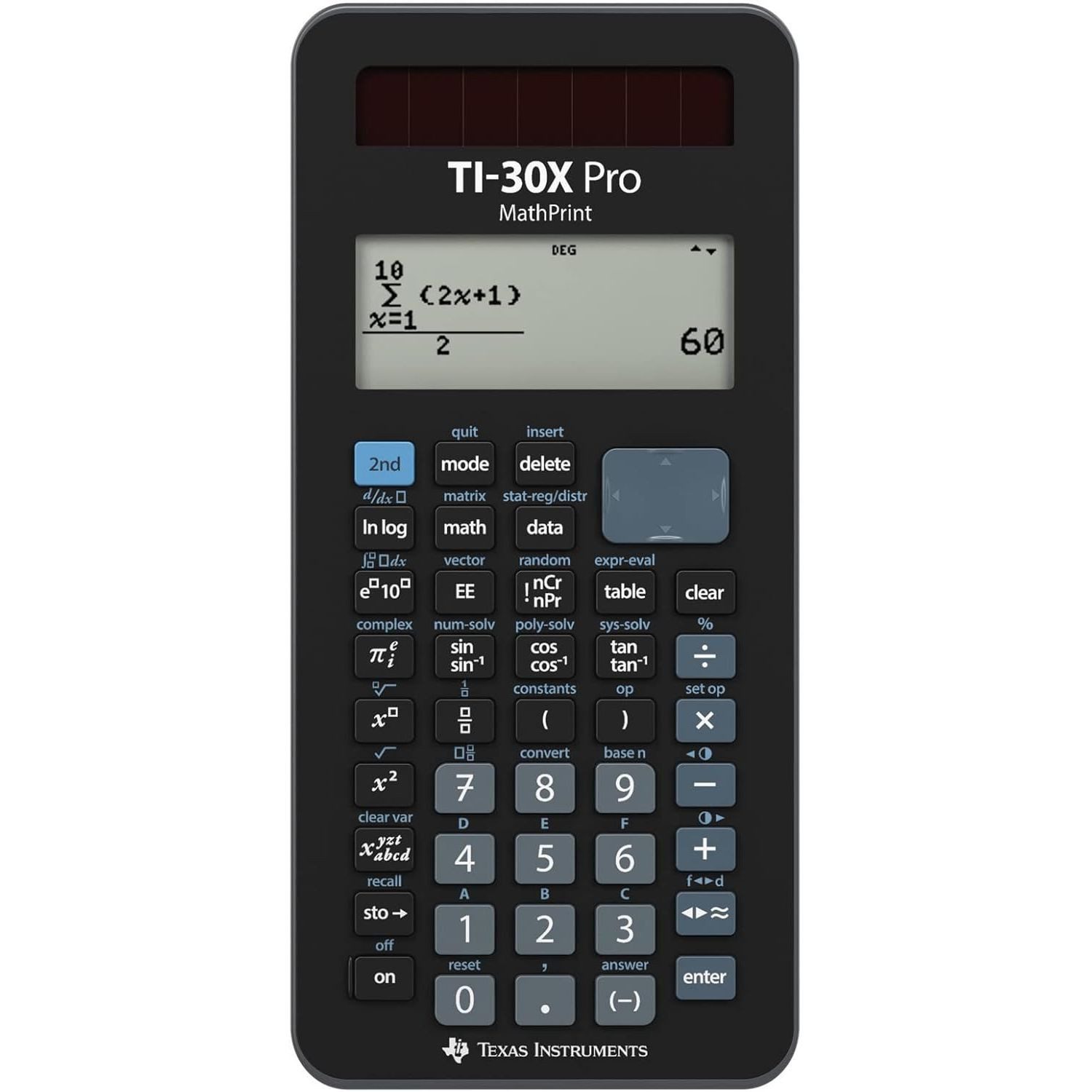 Taschenrechner TEXAS INSTRUMENTS Schulrechner TI-30X Pro MathPrint 4 Zeilen Display
