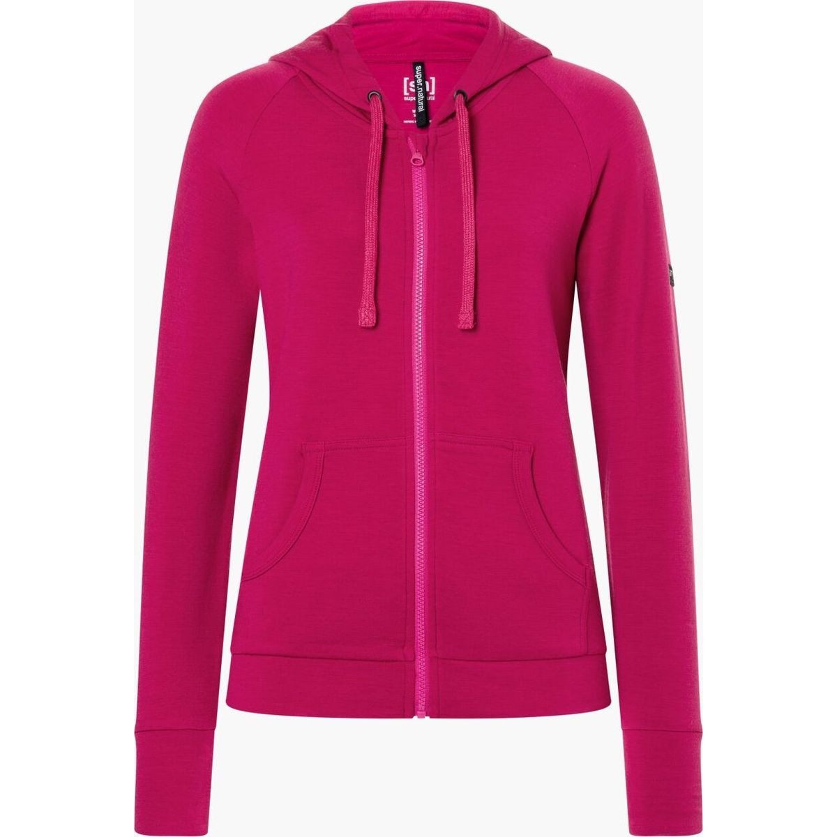 SUPER.NATURAL Sweatshirt W Everyday Zip Hoodie Weicher Damen-Hoodie aus Merinowolle mit Kapuze, atmungsaktiv
