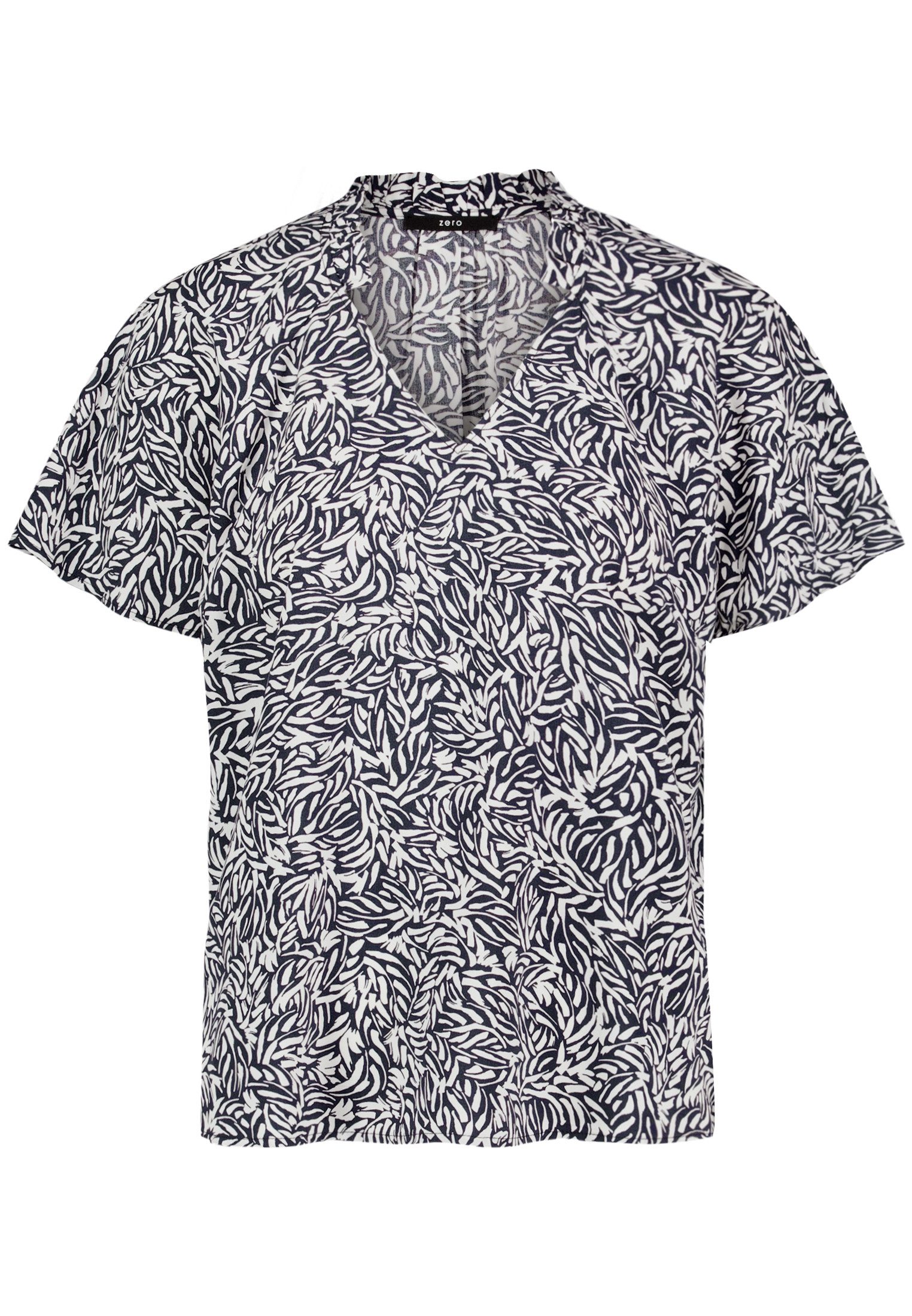 Zero Kurzarmbluse Damen mit Print.