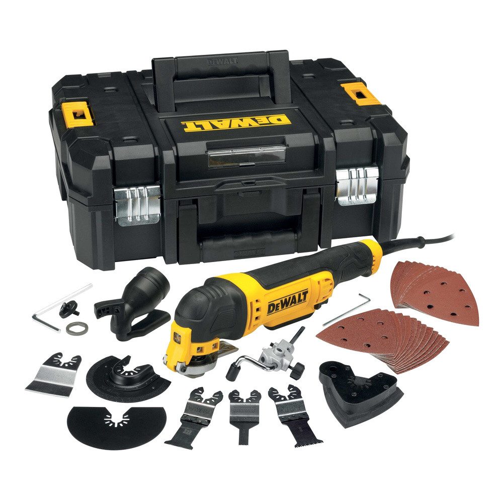 DeWalt Akku-Multifunktionswerkzeug DEWALT DWE315KT DWE315KT-QS Multifunktionswerkzeug mit Zubehör 300 W