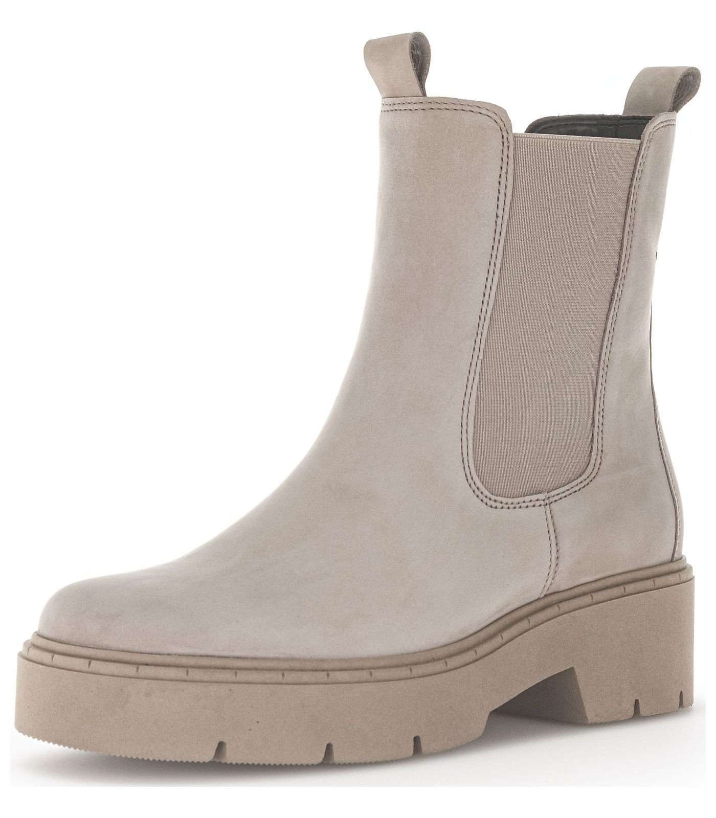 Nubukleder/Textil Beige Gabor (leinen) Stiefelette Stiefelette