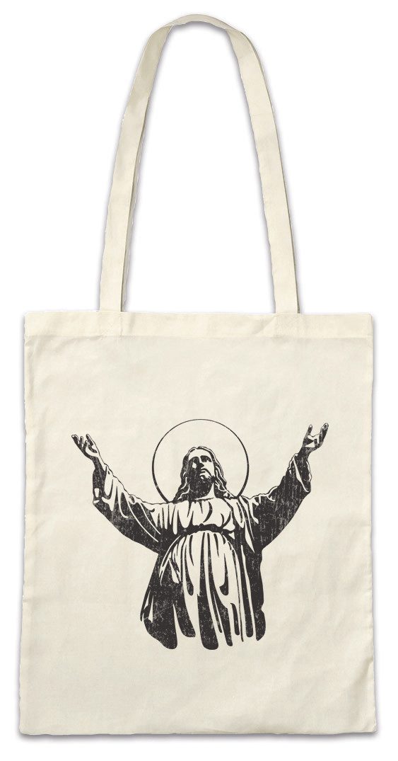 Beuteltasche Jesus I Stofftasche God Gott Christus Christentum Glaube INRI Liebe