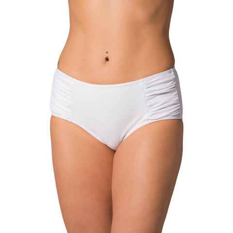 Aquarti Bikini-Hose Aquarti Damen Bikinihose Hotpants mit seitlichen Raffungen