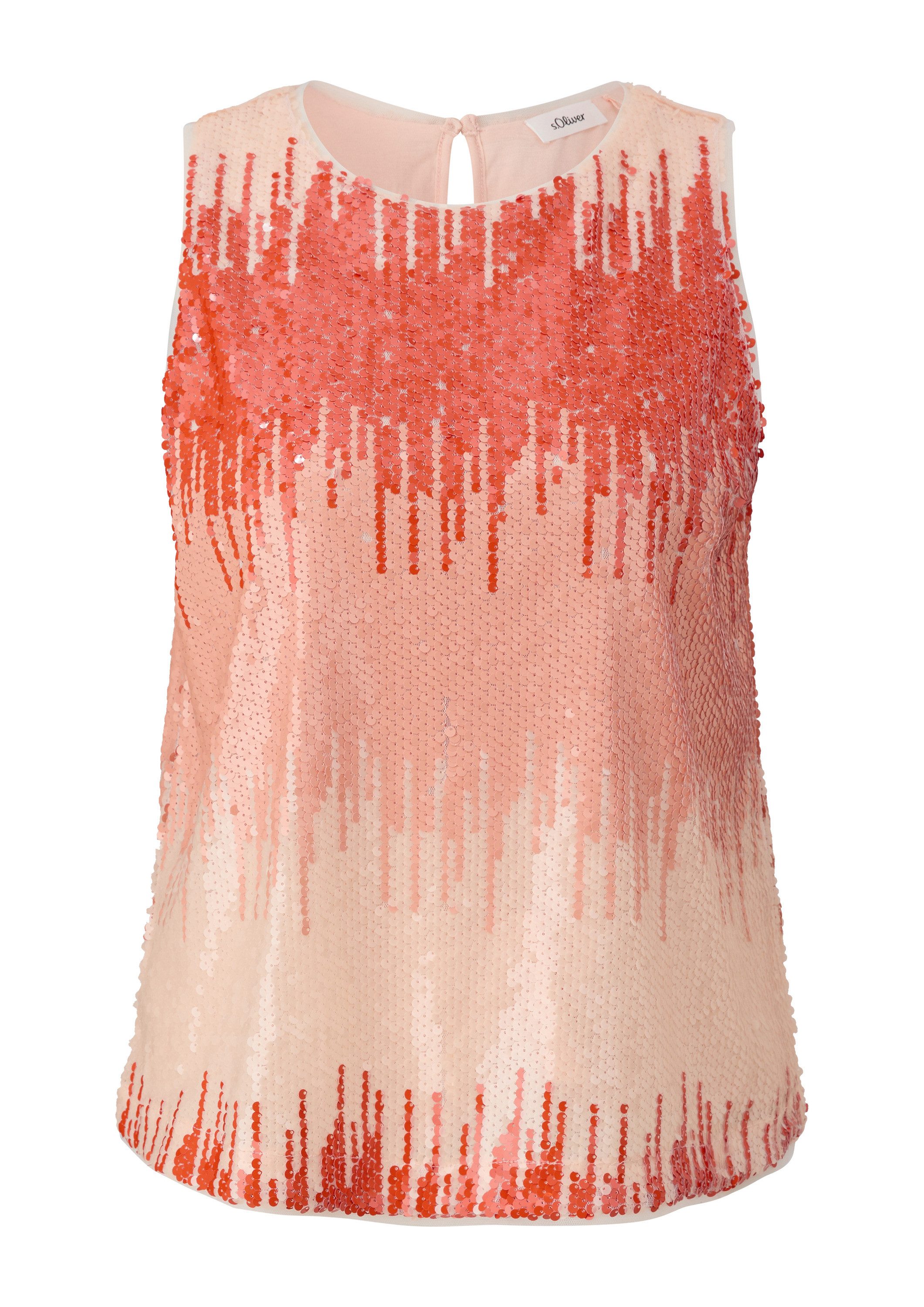 s.Oliver Muskelshirt T-Shirt Top mit Pailletten günstig online kaufen