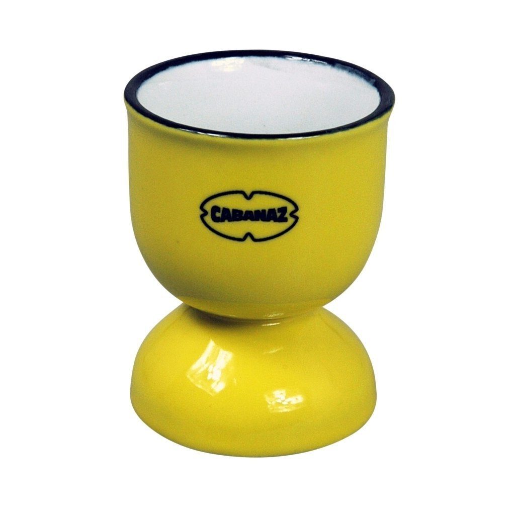 Capventure Eierbecher Auswahl Farbe - Cabanaz Eierbecher im Retro Vintage-Stil Egg Cup gelb