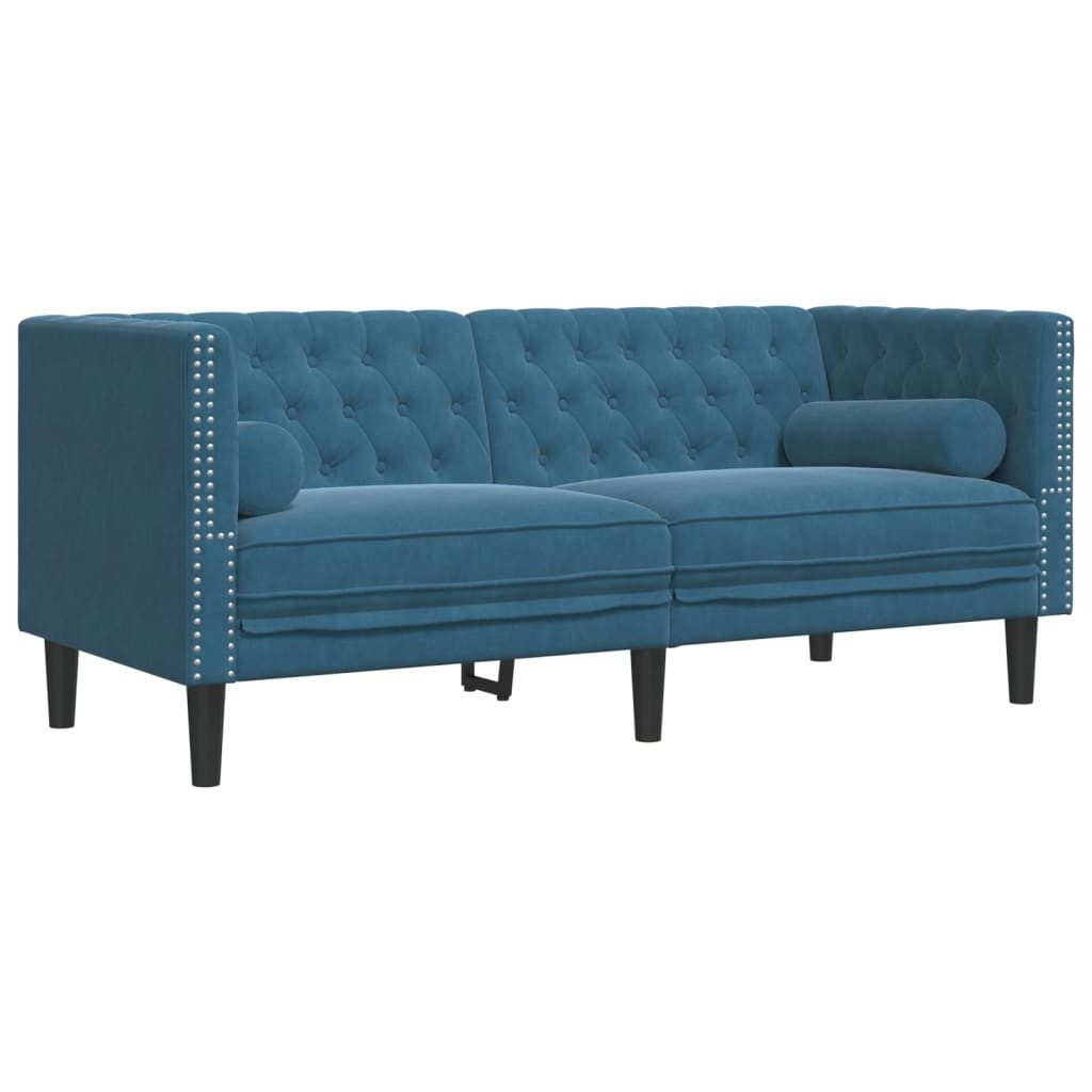 vidaXL Sofa Chesterfield-Sofa mit Nackenrollen 2-Sitzer günstig online kaufen