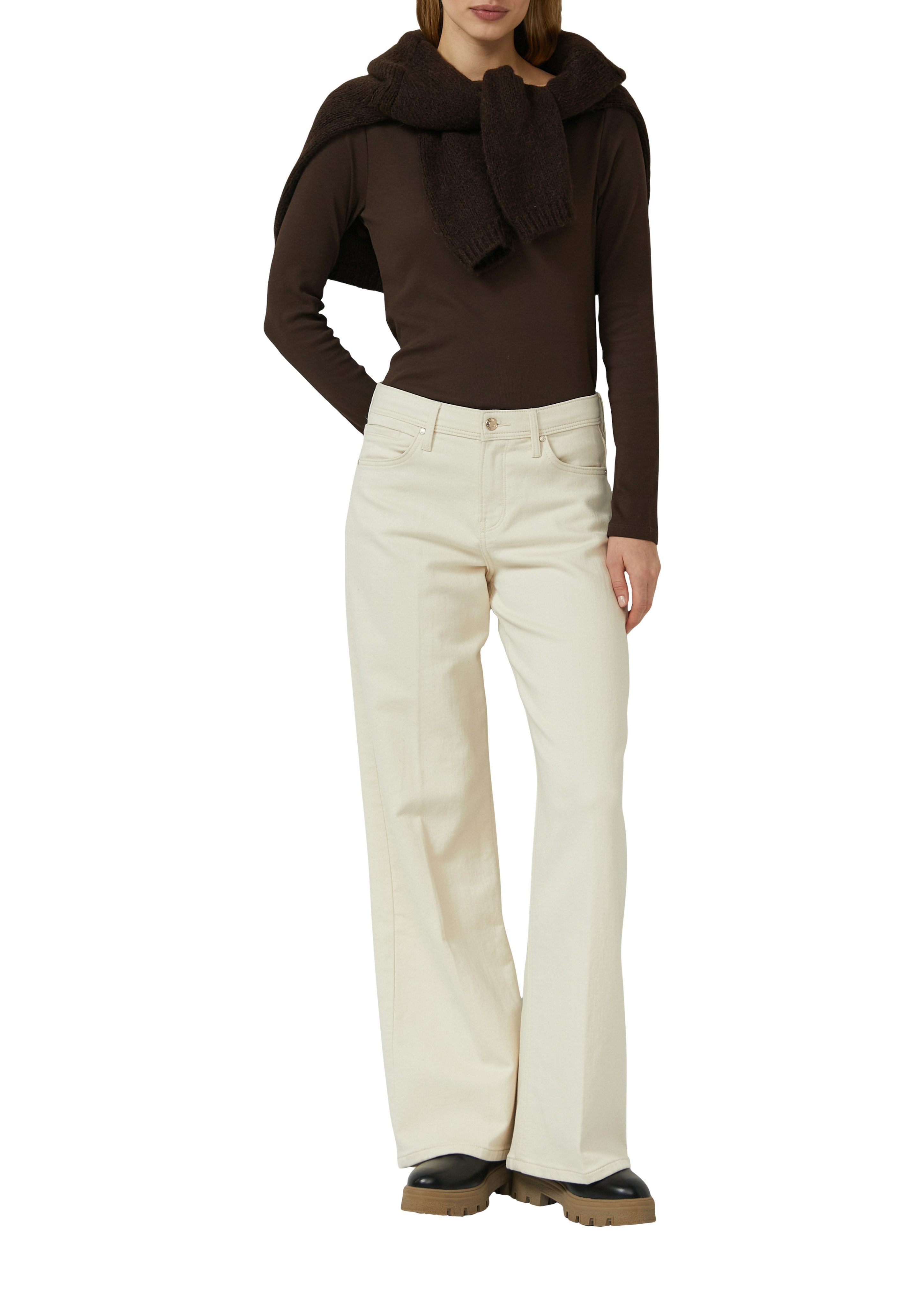 s.Oliver Langarmshirt gerippt, mit U-Boot-Ausschnitt günstig online kaufen