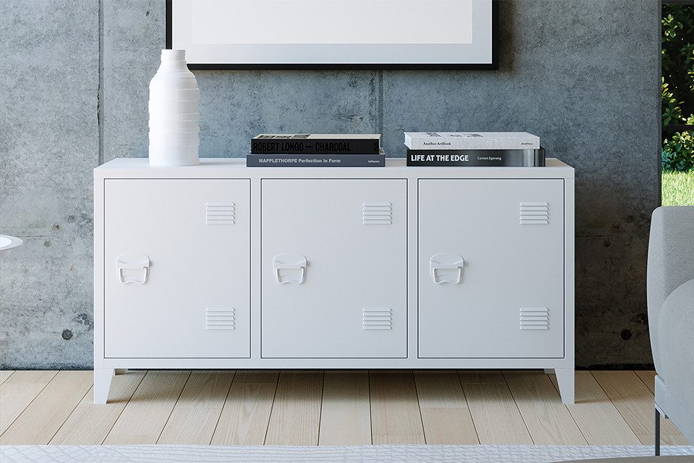 riess-ambiente Sideboard DURA STEEL 120cm weiß günstig online kaufen