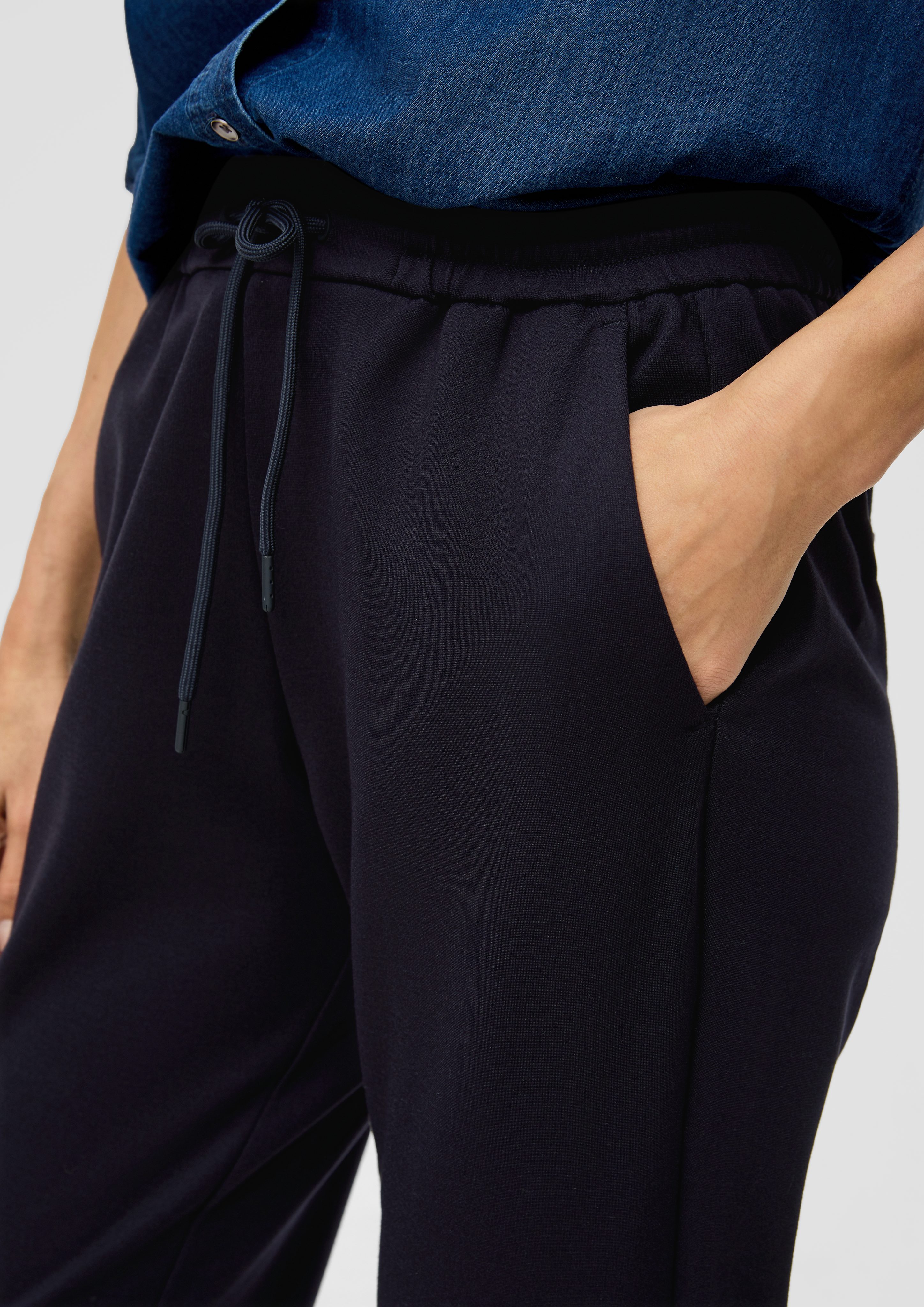 s.Oliver 7/8-Hose Interlock-Jogg Pants mit Gummizug günstig online kaufen