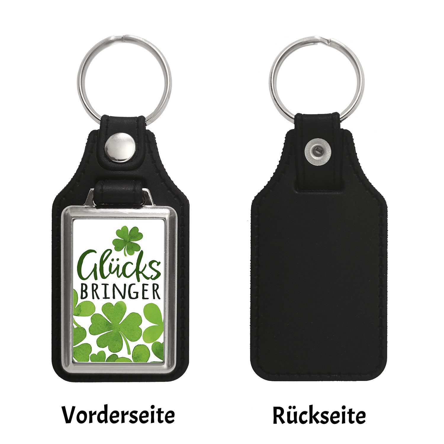 speecheese Schlüsselanhänger Klee Schlüsselanhänger mit Kunstleder günstig online kaufen