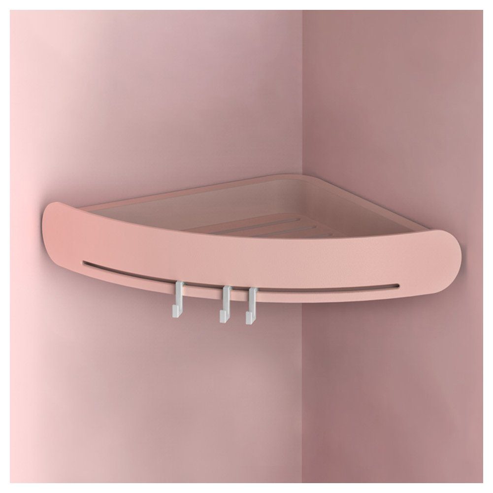 Blusmart Duschregal Badezimmer-Ecklagerregal, Modischer Haushaltshalter pink