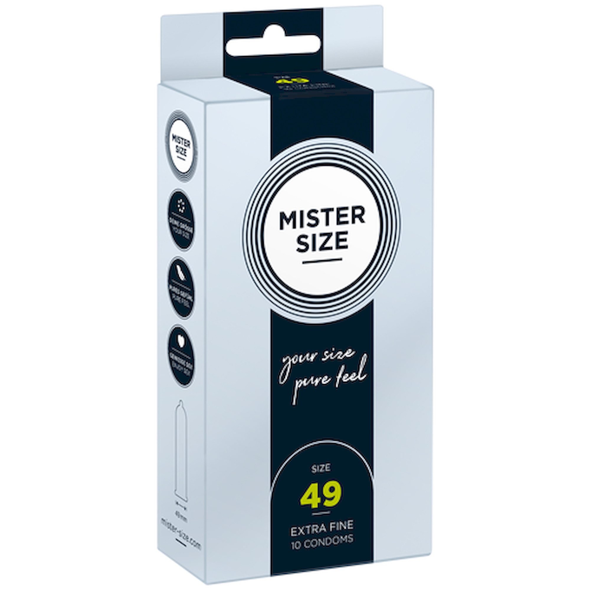 MISTER SIZE Kondome Mister Size Single: 49 (elegant & feinfühlig), 10 Kondome
