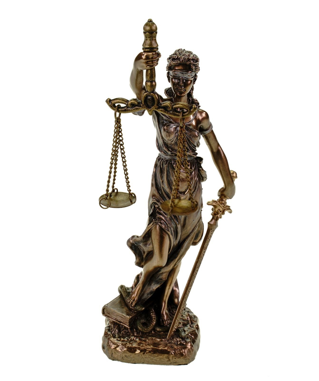 Vogler Dekofigur DSekofigur Justitia Statue Römische Göttin der Gerechtigkeit 17cm