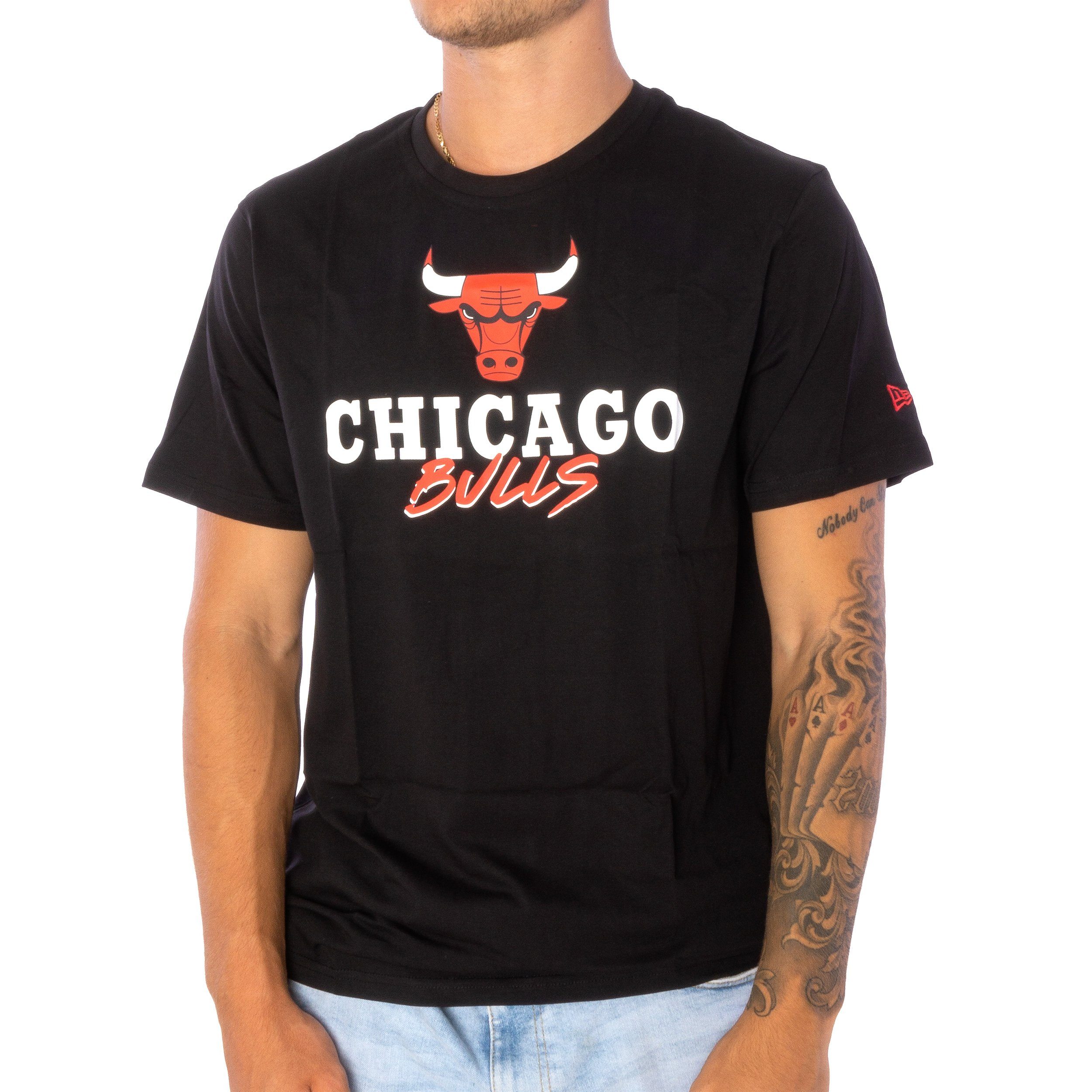 New Era Era New Bulls T-Shirt Chicago T-Shirt Script NBA