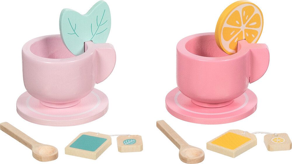 goki Spielgeschirr Teeservice für Kinder „Bunte Teestunde“ – 13-teilig, Holz, (13-tlg)