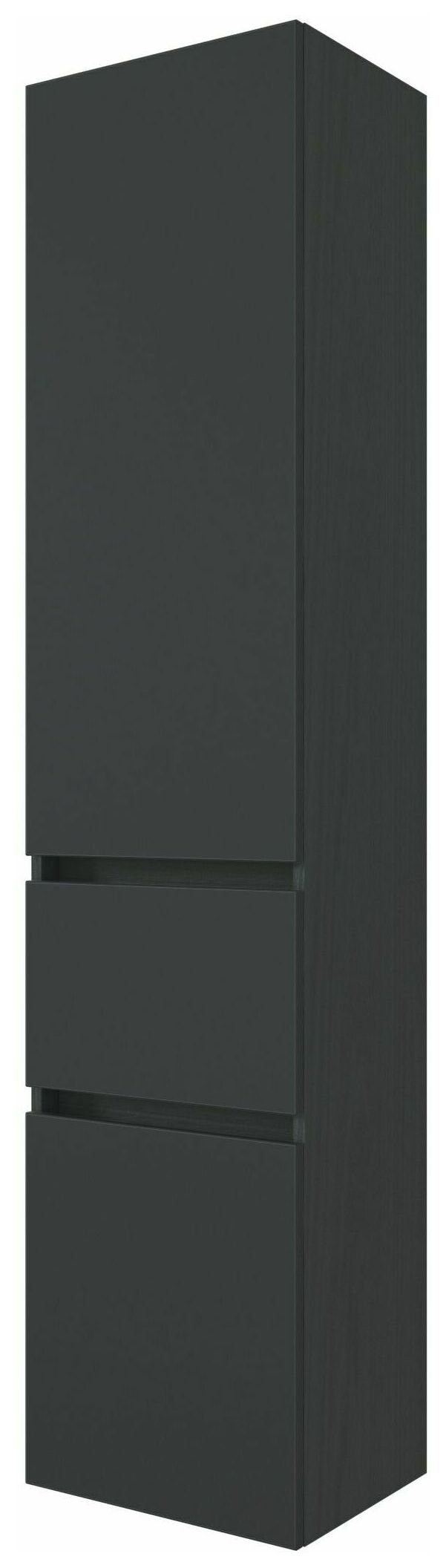 HELD MÖBEL Hochschrank Seitenschrank Baabe 40 cm graphit/matt grau