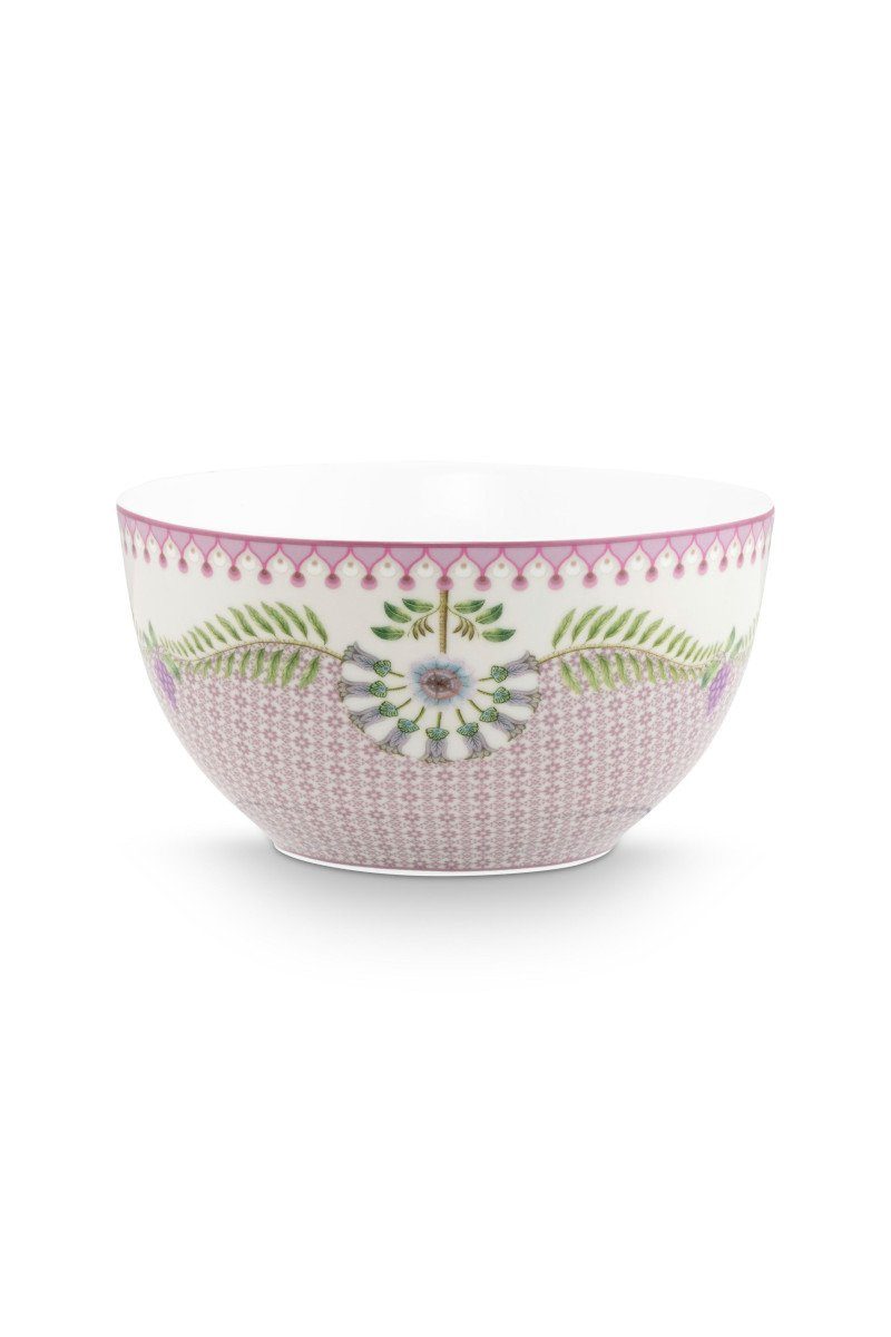 PiP Studio Schale Lily&Lotus Bowl lila 15cm, Porzellan, (Bowls), Bowl Lily&Lotus Tiles Lilac 15cm