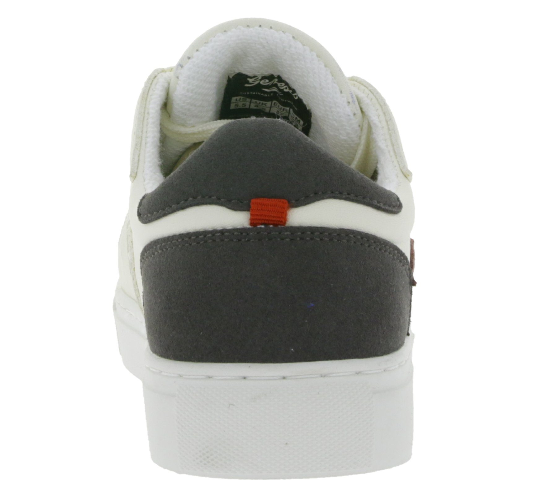 GENESIS Genesis G-Soley Damen Skater-Schuhe Weiß/Bordeaux 1004238 Sneaker Freizeit-Schuhe Sneaker Low Top Echtleder