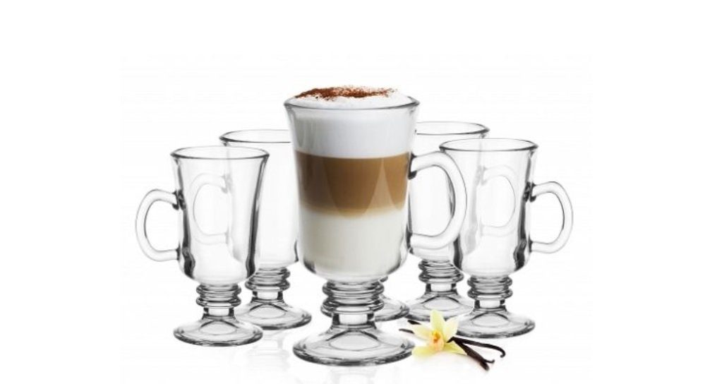 Sendez Latte-Macchiato-Glas Irish Coffee Gläser mit Henkel Kaffeegläser, Glas