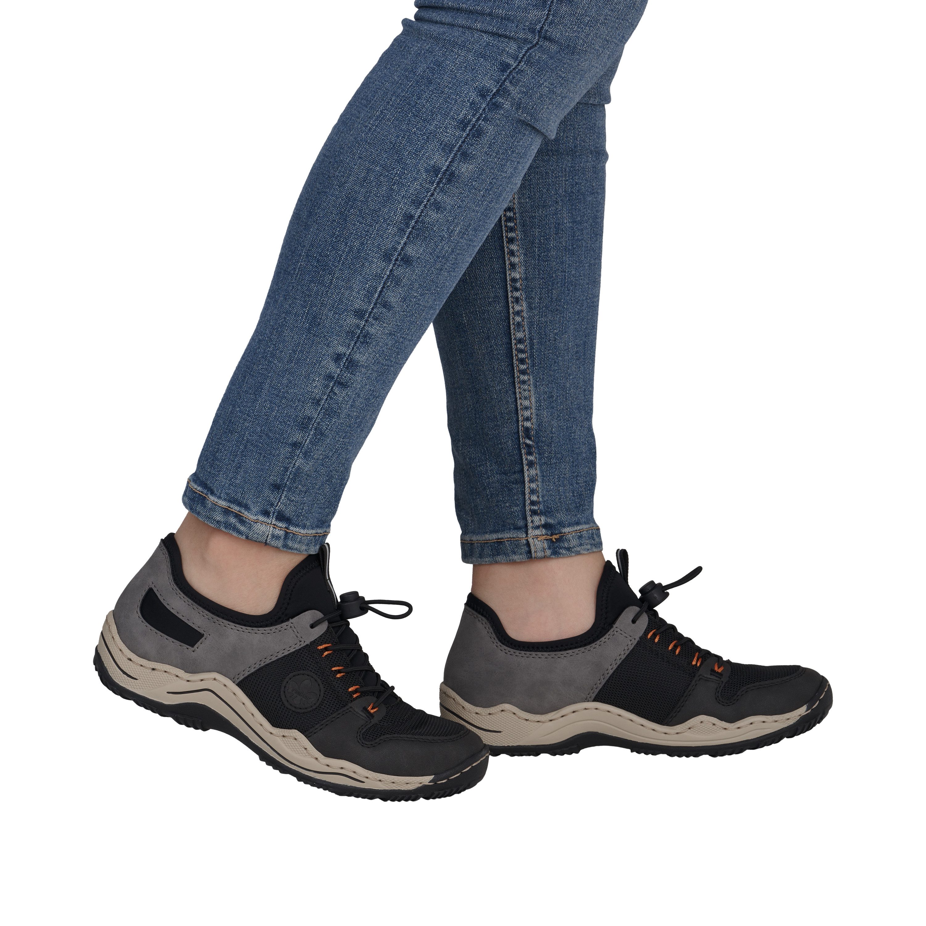 Rieker Slip-On Sneaker Slipper, Schlupfschuh, Freizeitsneaker mit Schnellverschluss
