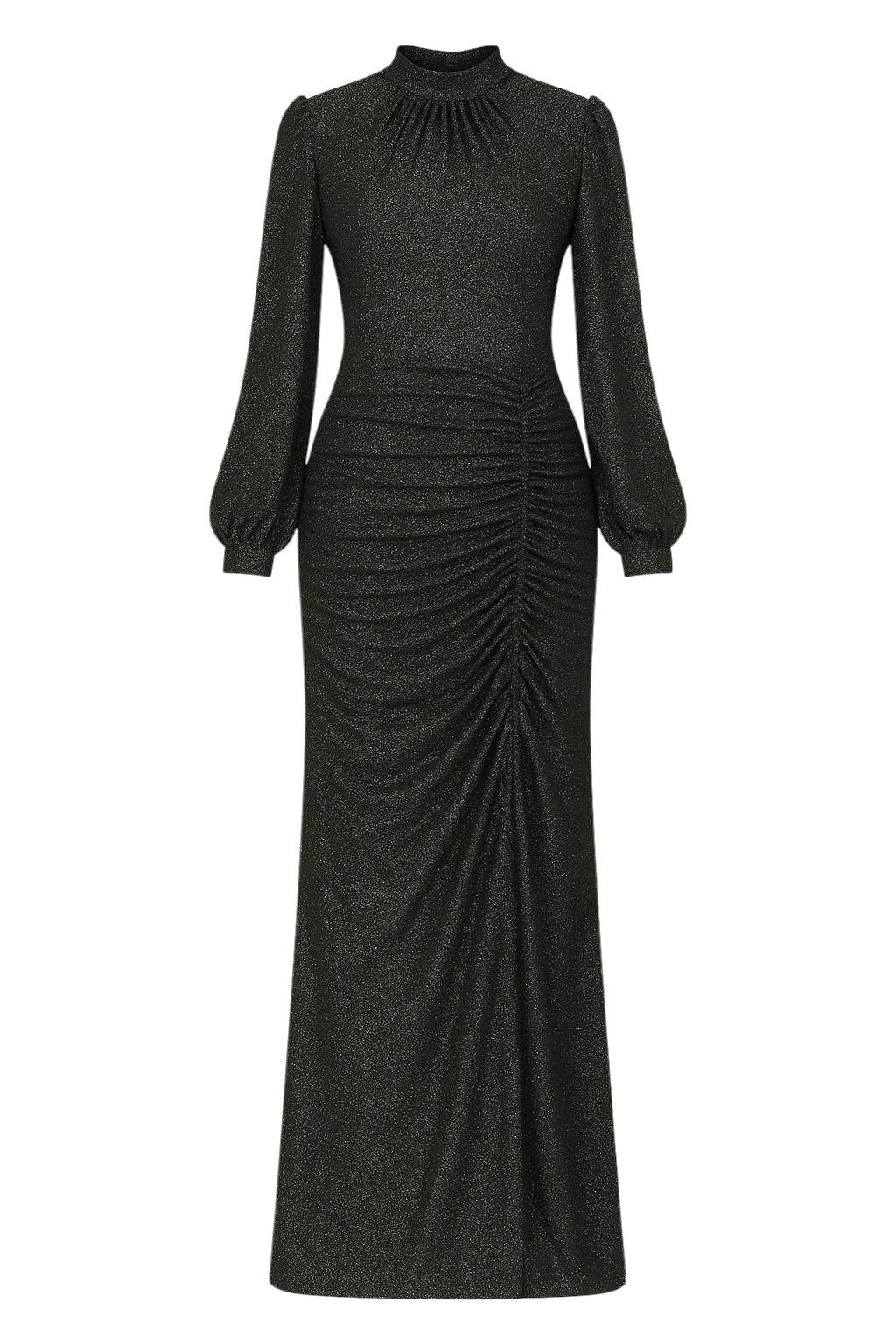 fashionshowcase Abendkleid langärmliges Maxikleid Damen Abaya günstig online kaufen