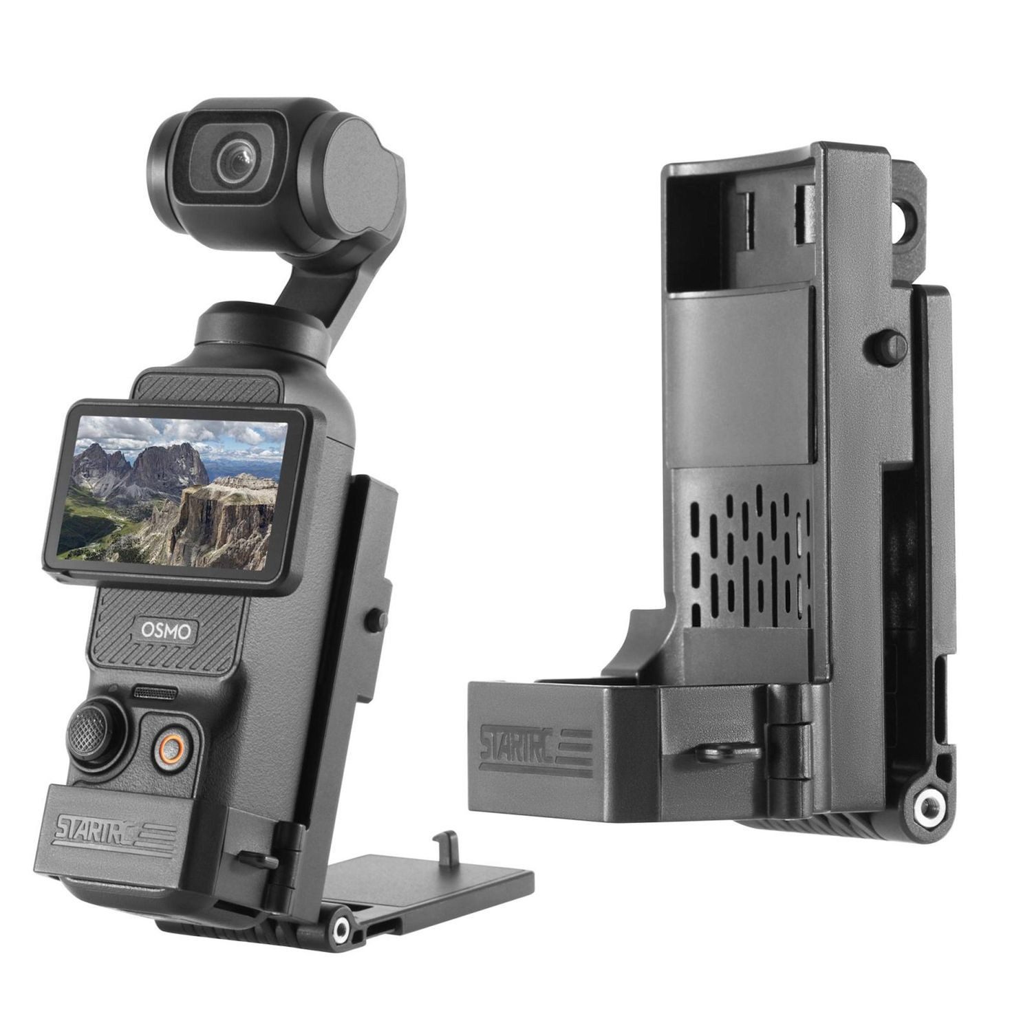 Wigento Für DJI Osmo Pocket 3 Faltbarer Magnet Mount Base Bracket Schwarz Zubehör Drohne