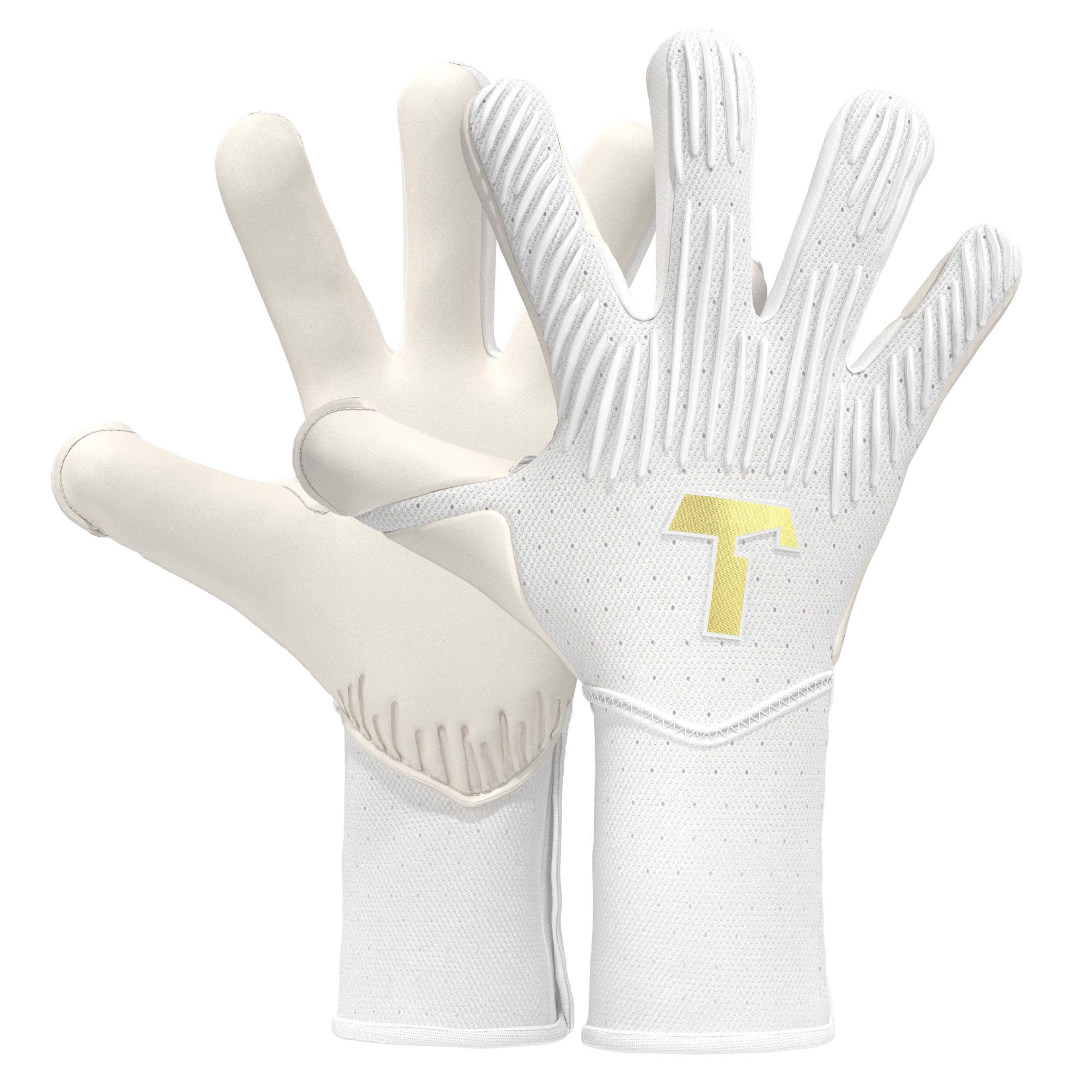 T1TAN Torwarthandschuhe Erwachsene Rebel White-Out