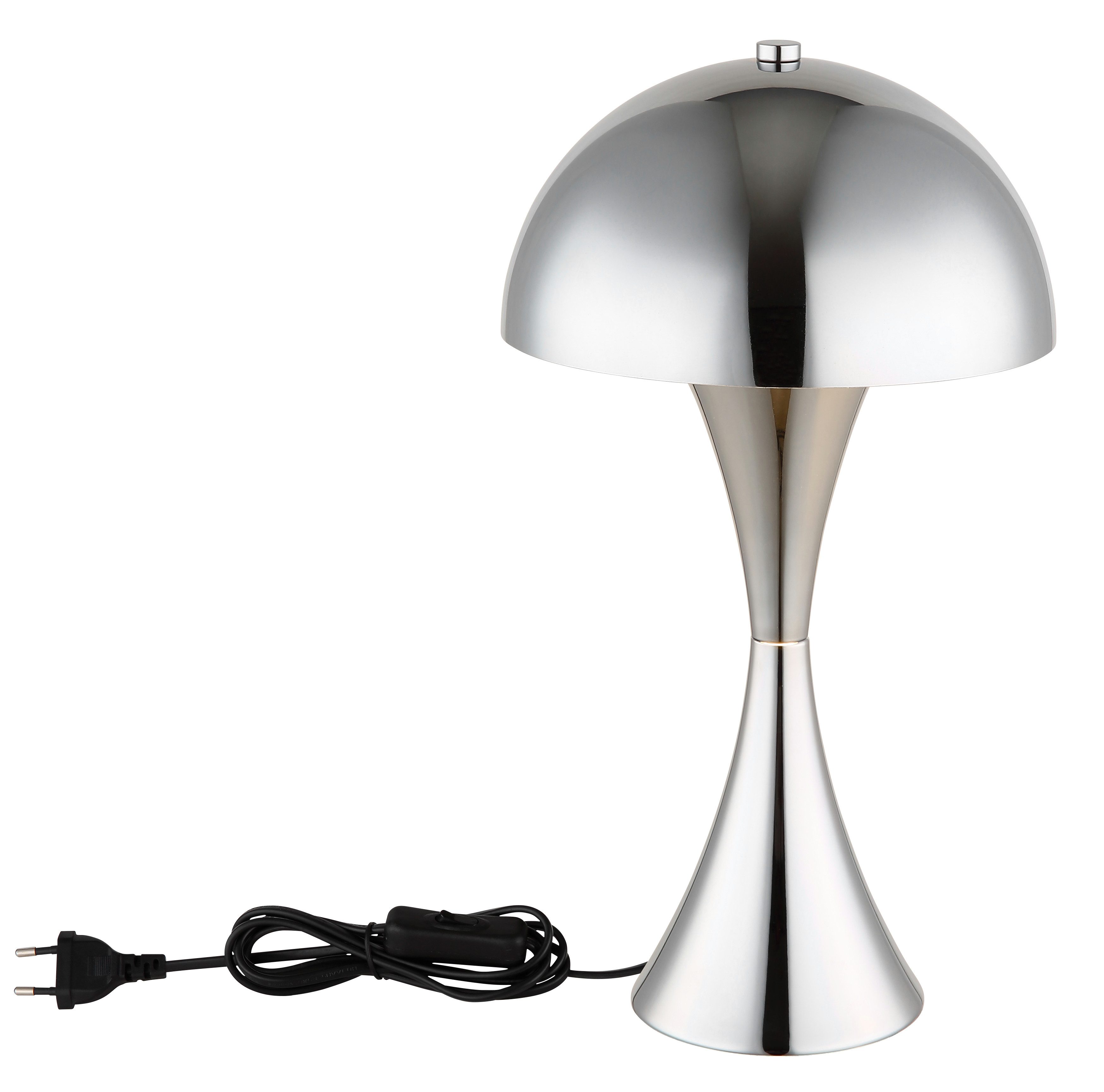 OTTO home Tischleuchte Sivvia Pilzlampe, Ein-/Ausschalter, ohne Leuchtmittel, Wippschalter am Kabel, Schirm in Pilzform, Pilzschirm, Metall, E27 – Bild 5 von 5