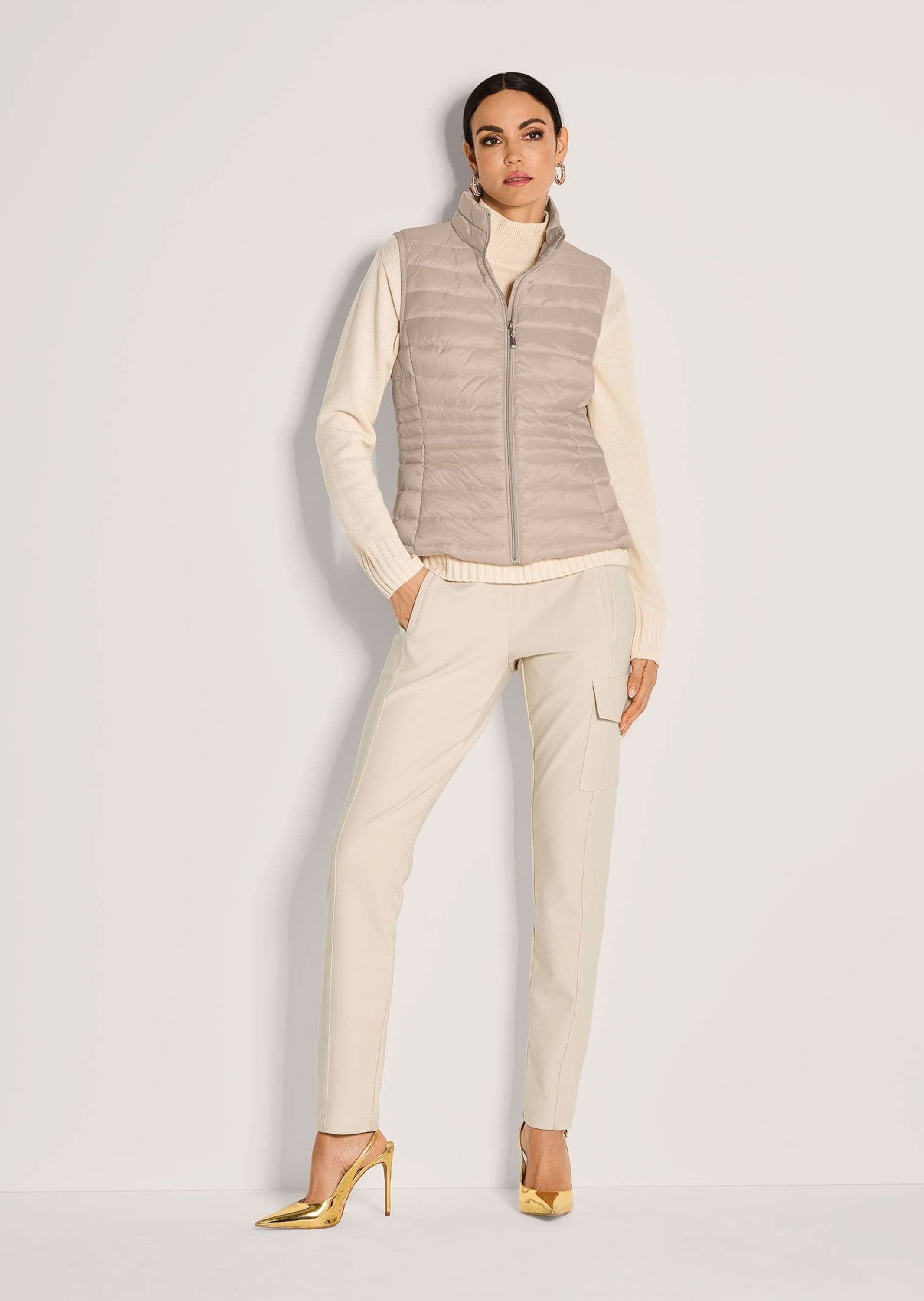 MADELEINE Kurzweste Verkürzte Steppweste für Damen Taillierte Weste mit Ste günstig online kaufen