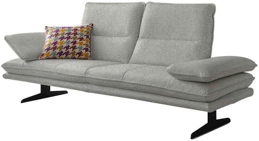 W.SCHILLIG 2,5-Sitzer broadway, Designsofa mit tollem Sitzkomfort, Sitztiefenverstellung, Kopfteil- & Seitenteilverstellung, Breite 216cm