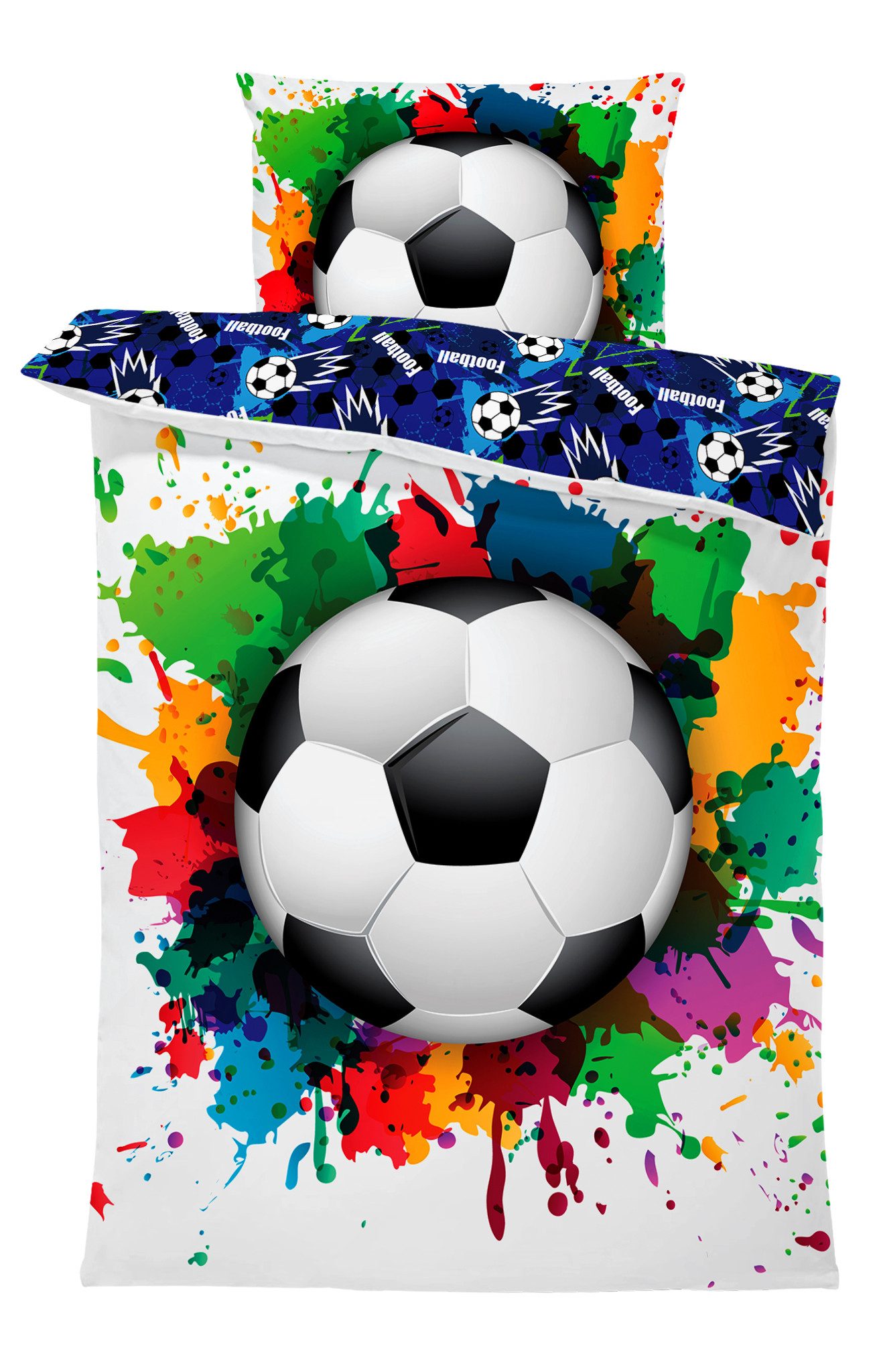 Texipol Bettwäsche Fußball Bettwäsche 140 x 200 cm