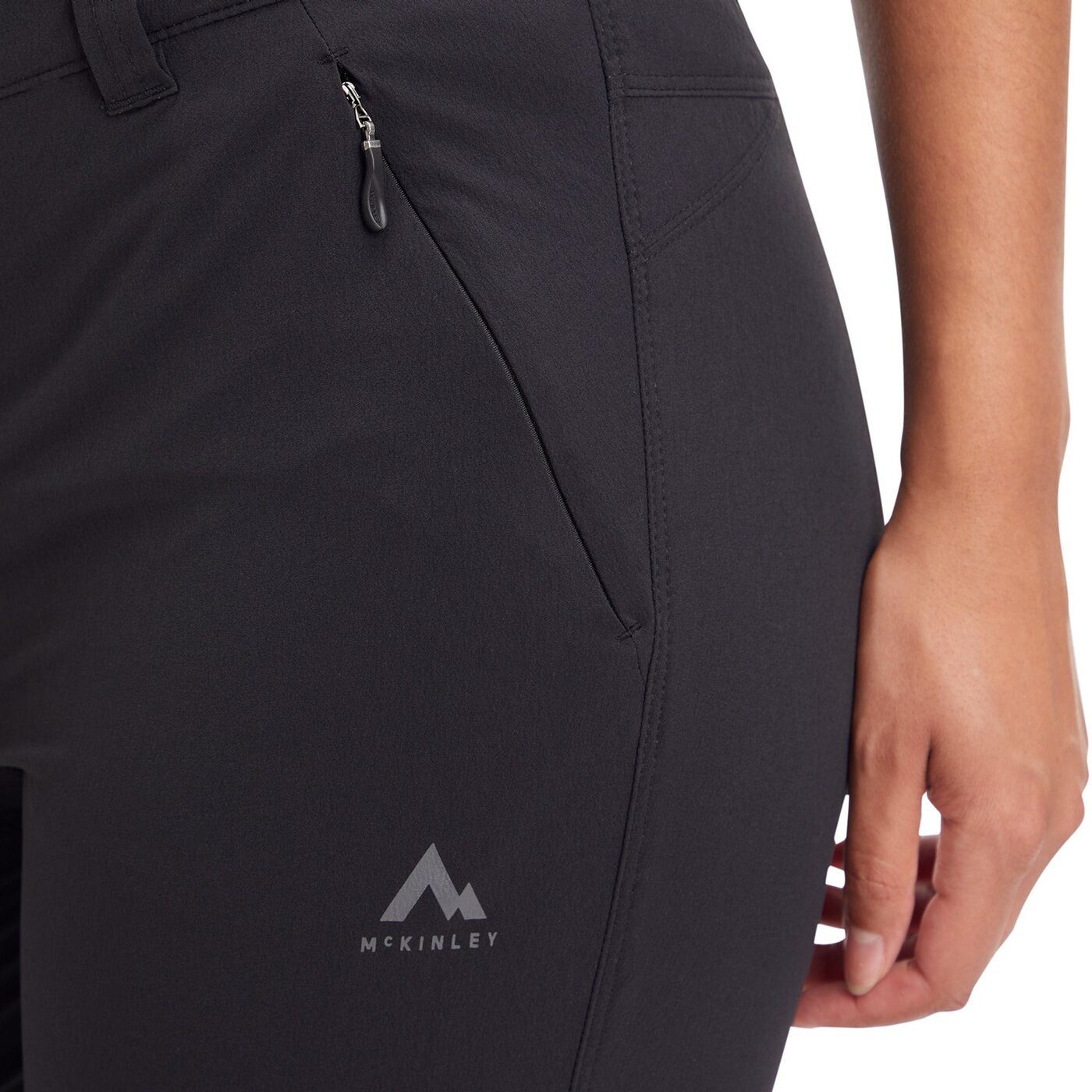 McKINLEY Zip-off-Hose He.-Abzipphose Malik II M BLACK NIGHT