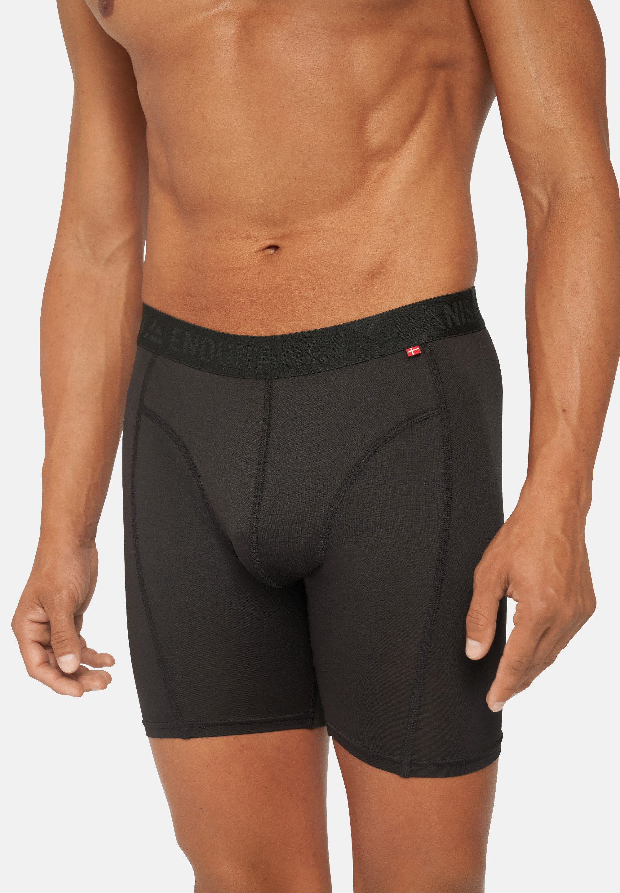 DANISH ENDURANCE Boxershorts Sports Trunks Extra (3-St) Schnelltrocknende Sportunterhose, ohne Aufrollen & Verrutschen