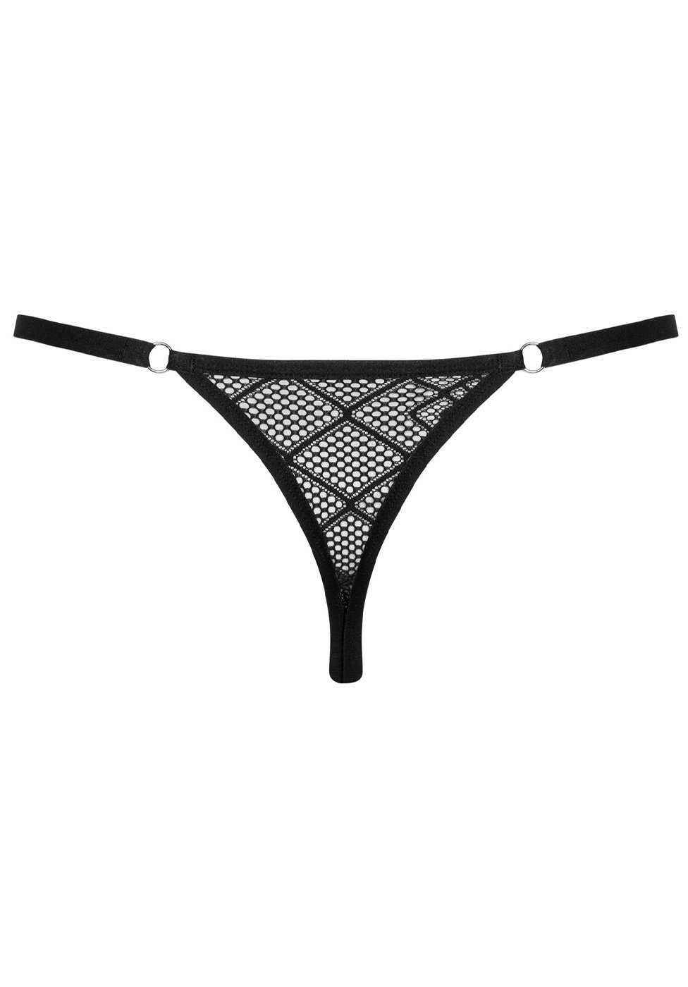Obsessive Slip Männer String - schwarz (1-St) Netz-Muster